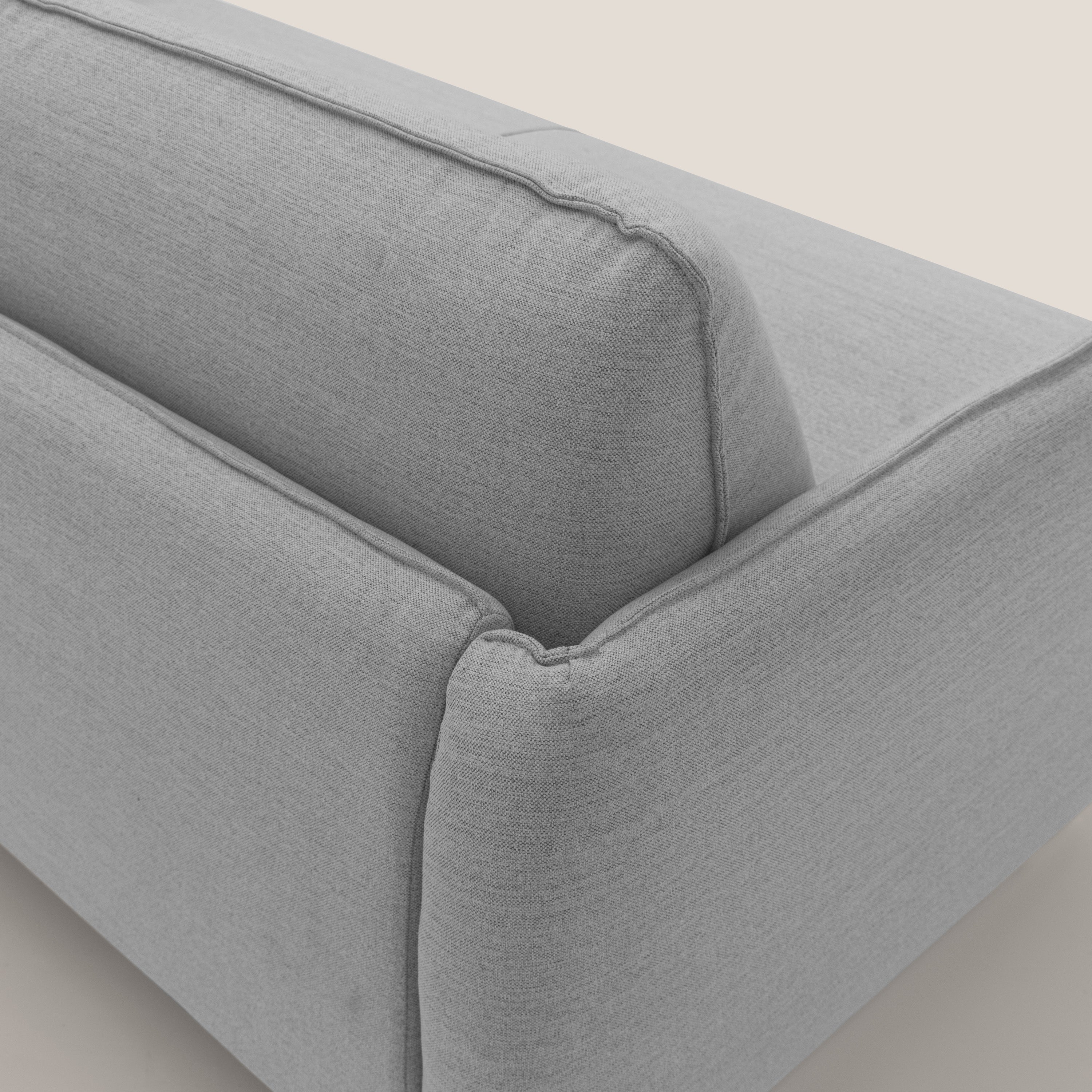 Texas Divano letto matrimoniale moderno in tessuto impermeabile T19 grigio - divani.store