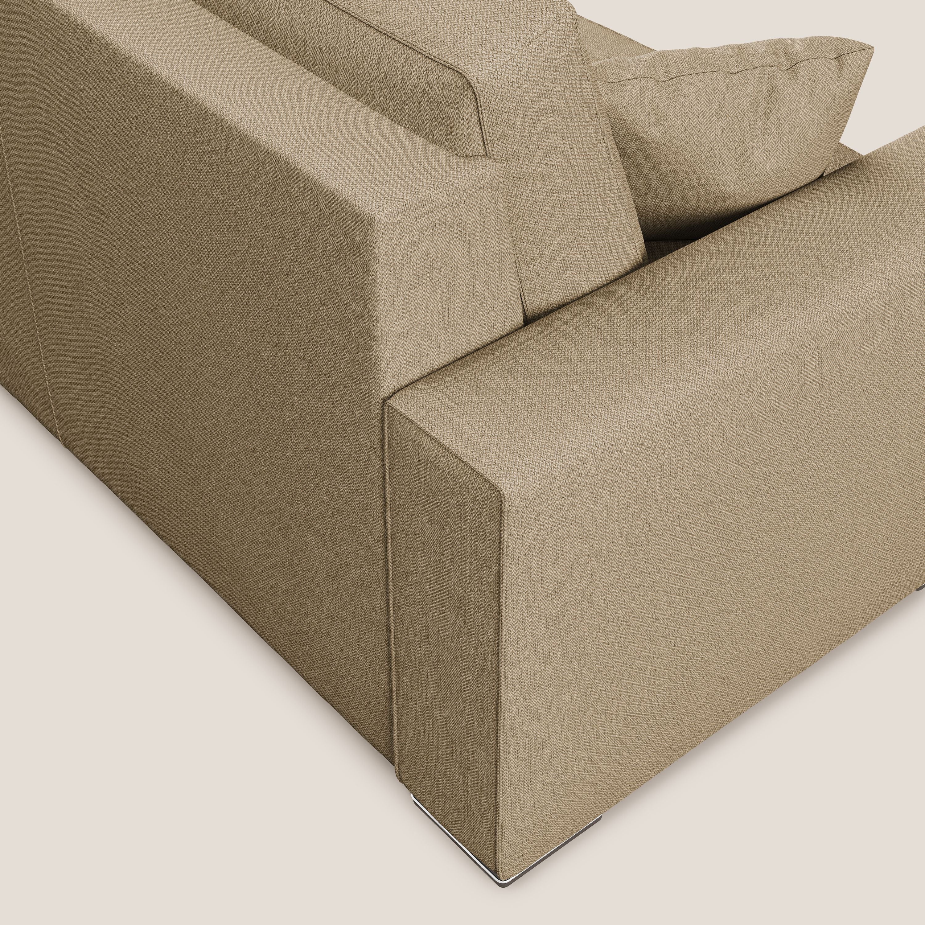 Dream Divano letto moderno dai morbidi cuscini in tessuto smacchiabile T05 beige - divani.store