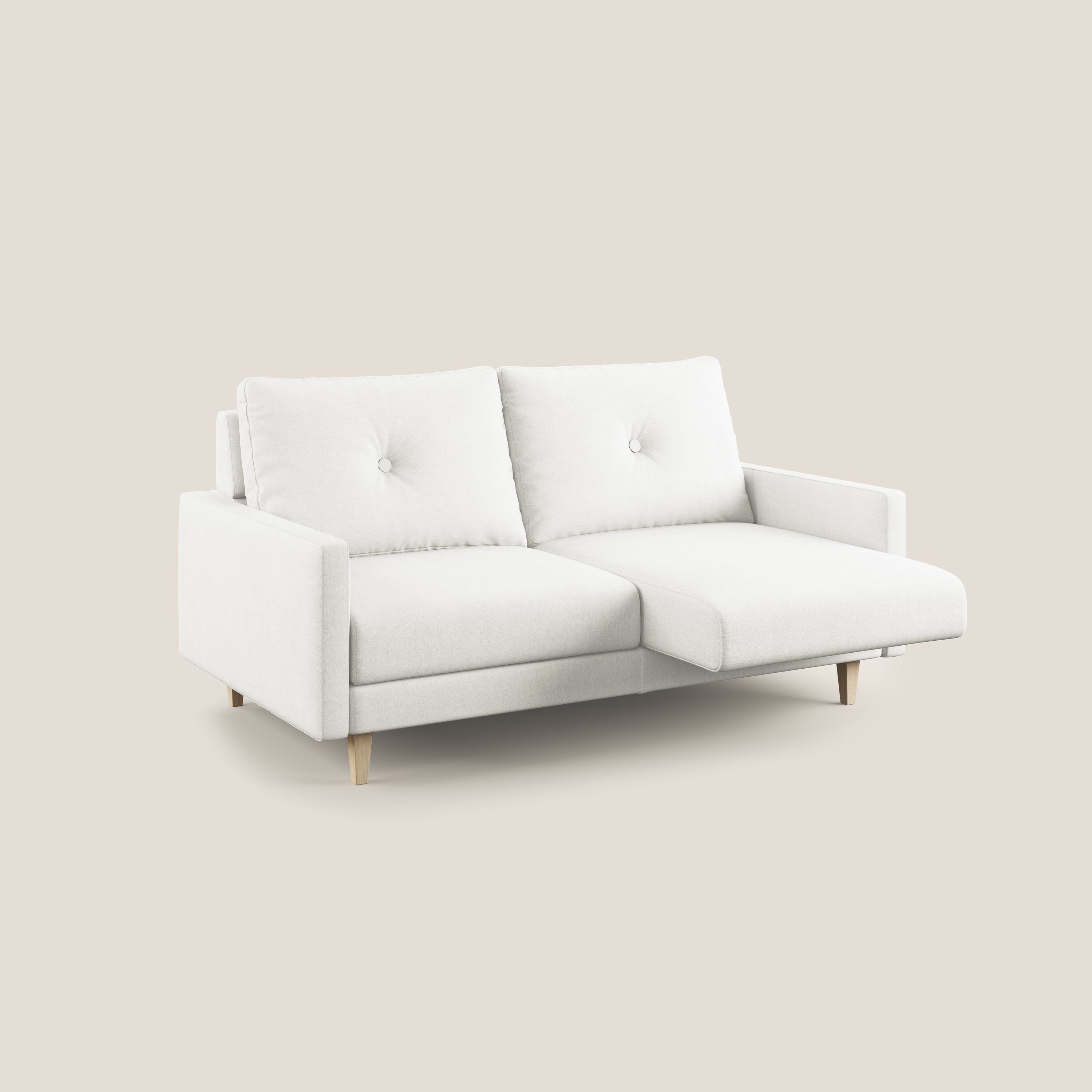 Matisse divano con sedute allungabili e schienali in piuma d'oca in tessuto smacchiabile T17 - divani.store