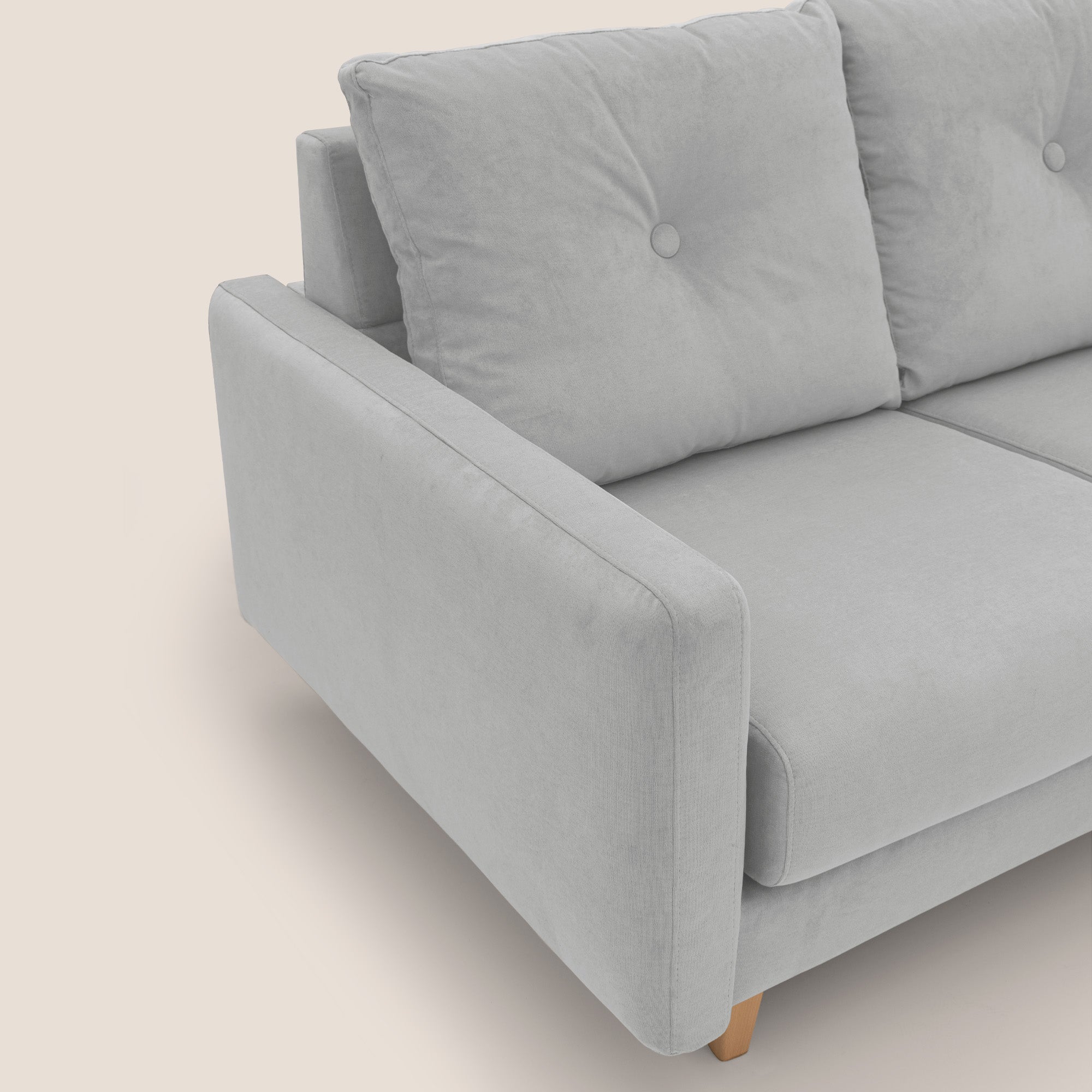 Matisse divano con sedute allungabili e schienali in piuma d'oca in tessuto smacchiabile T17 - divani.store