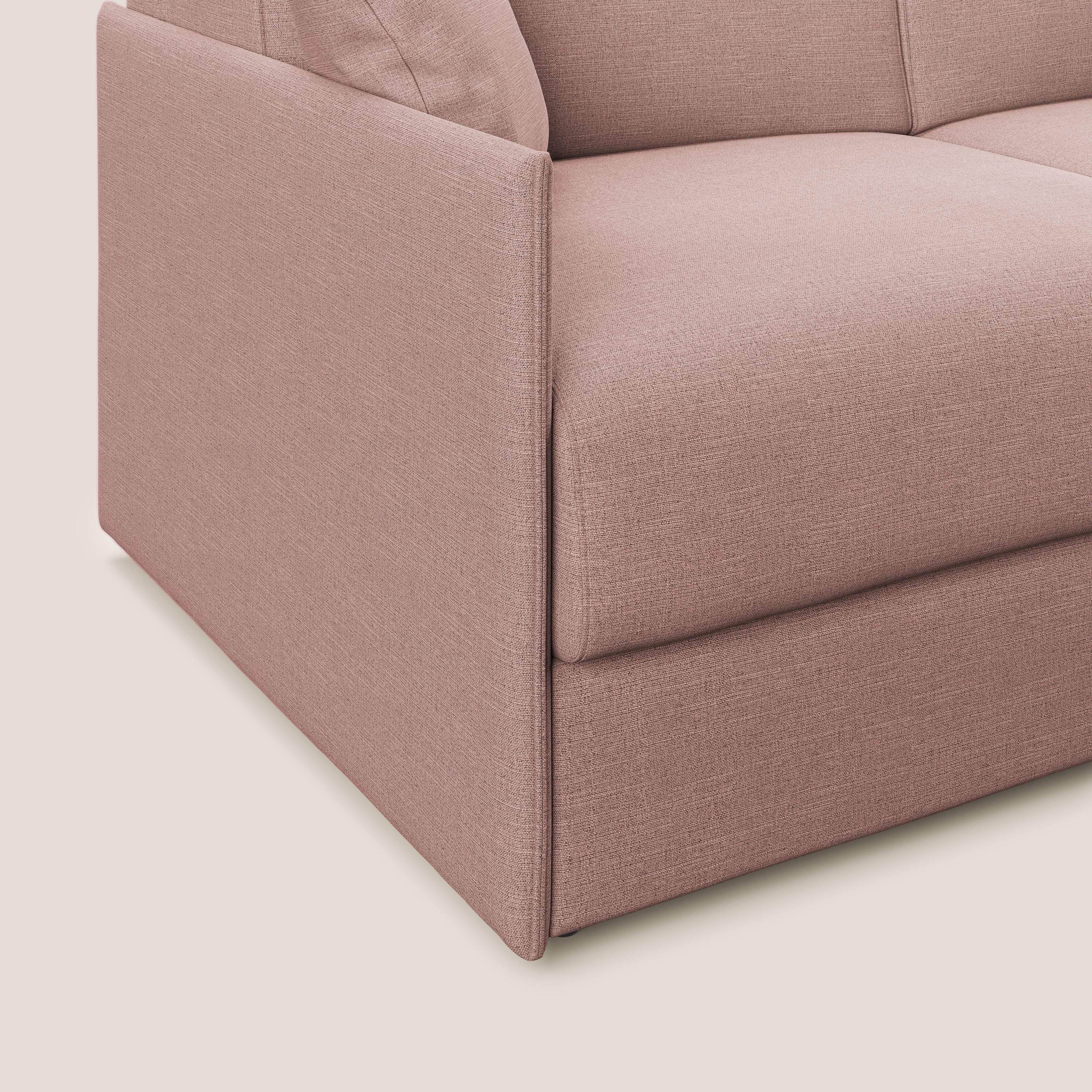 Evans Divano letto in tessuto Ecosostenibile salmone - divani.store