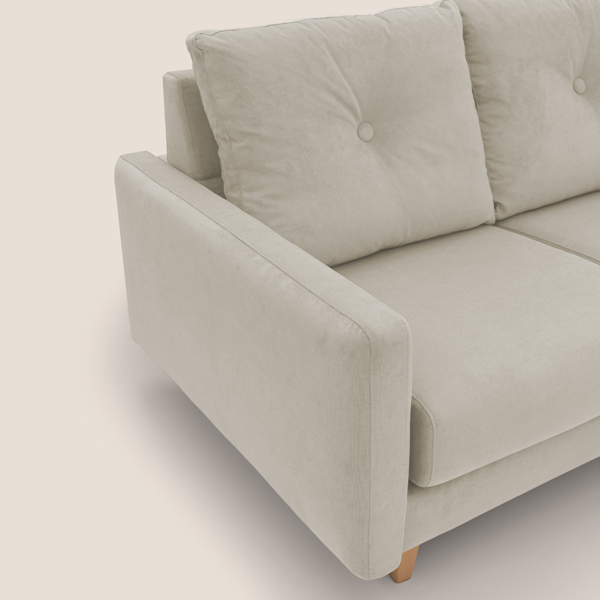 Matisse divano con sedute allungabili e schienali in piuma d'oca in tessuto smacchiabile T17 - divani.store