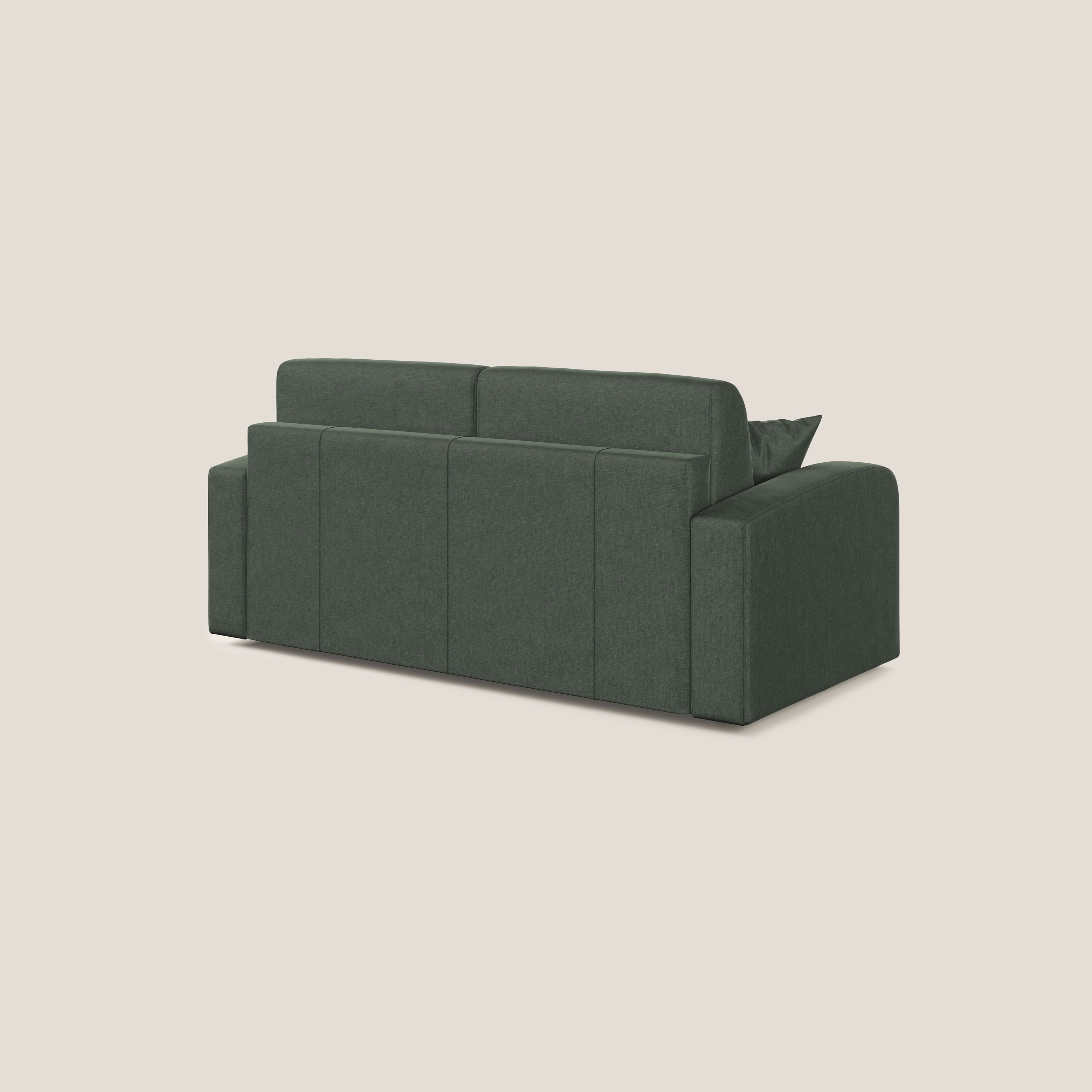 Lebron Divano letto matrimoniale in velluto morbido T01 verde - divani.store