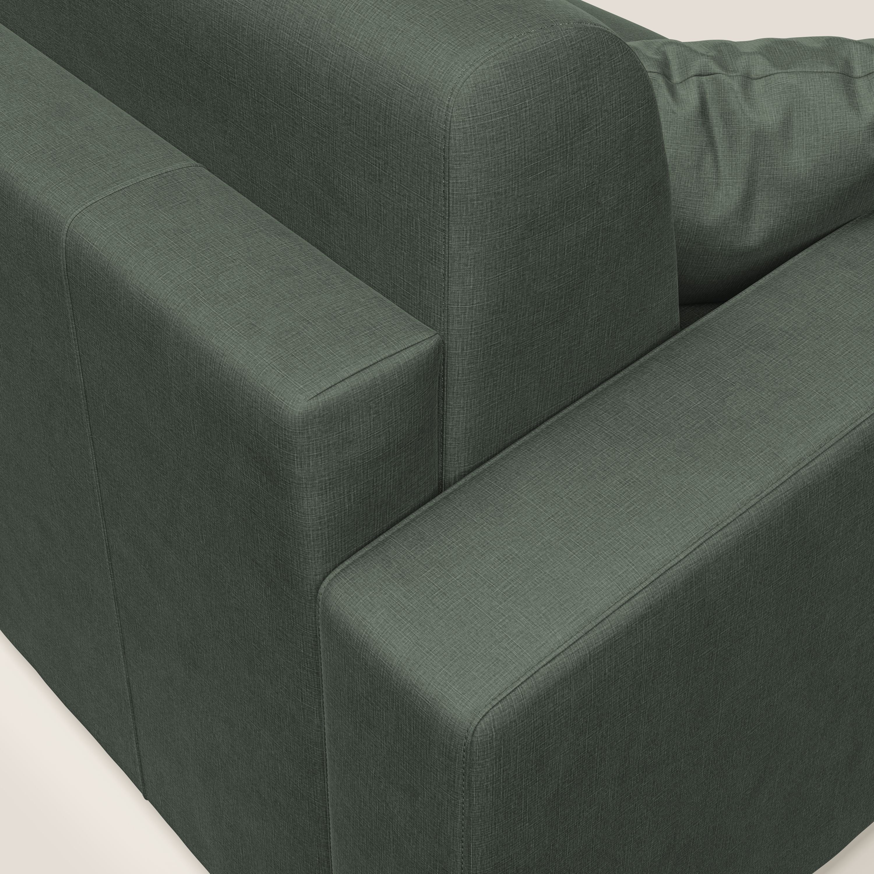 Lebron Divano letto matrimoniale in velluto morbido T01 verde - divani.store