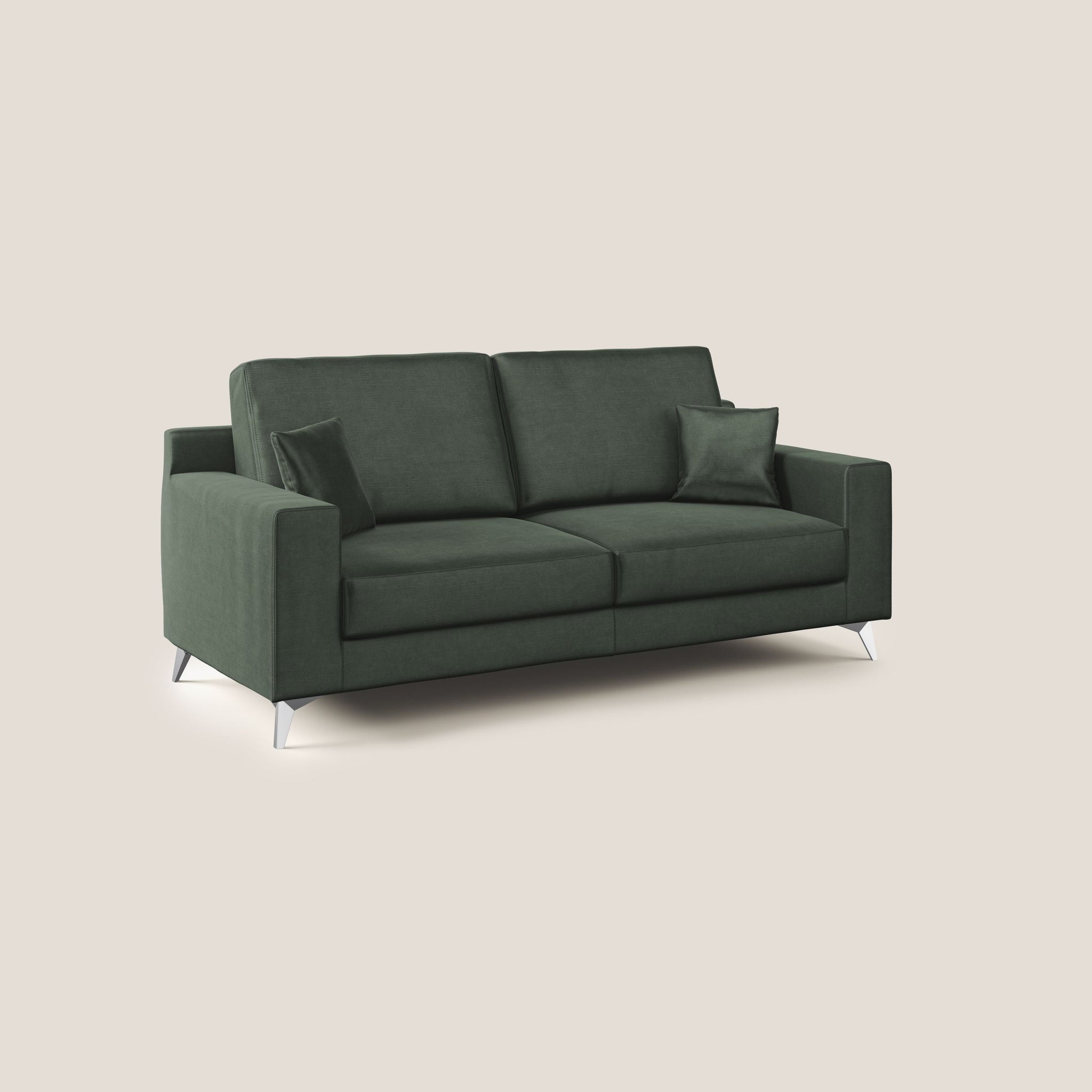 Michael modernes Sofa aus weichem wasserfestem Samt T01