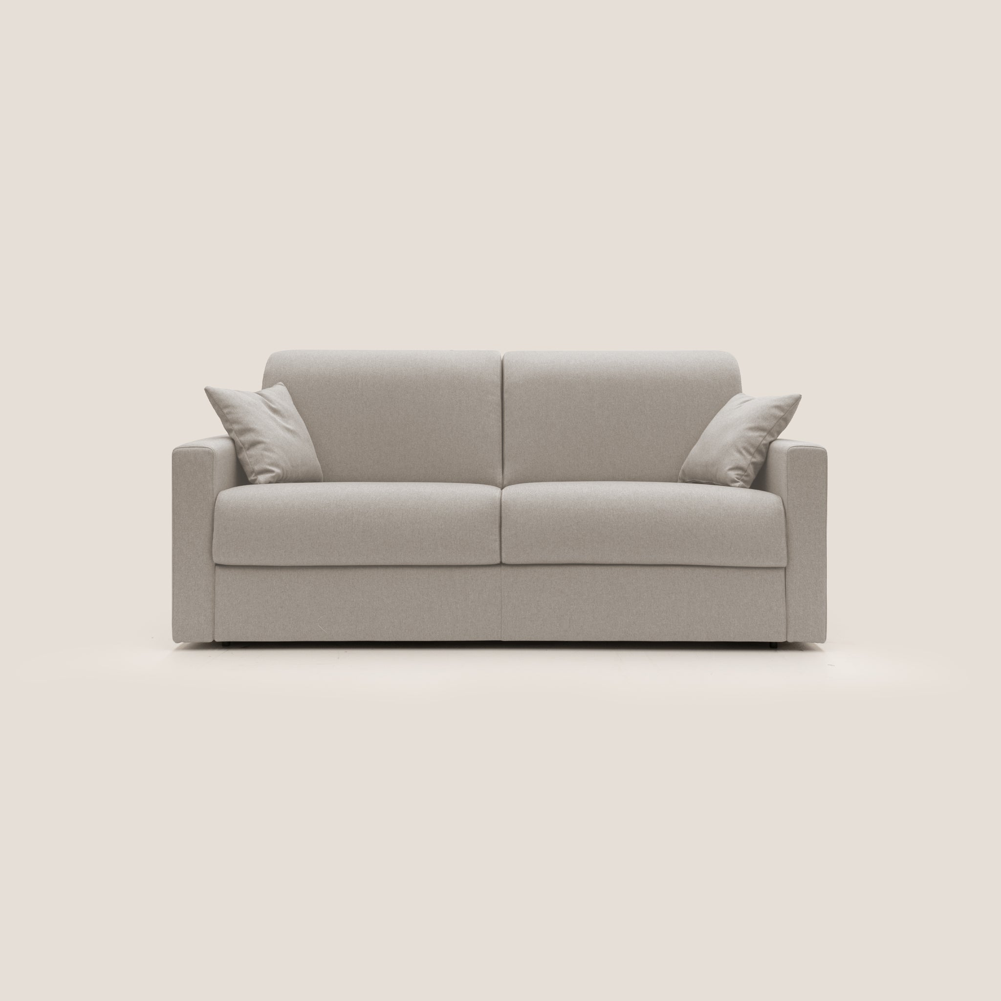 Chris Schlafsofa 186 cm (mat. 140x197 cm) aus wasserfestem Stoff T13 CREME