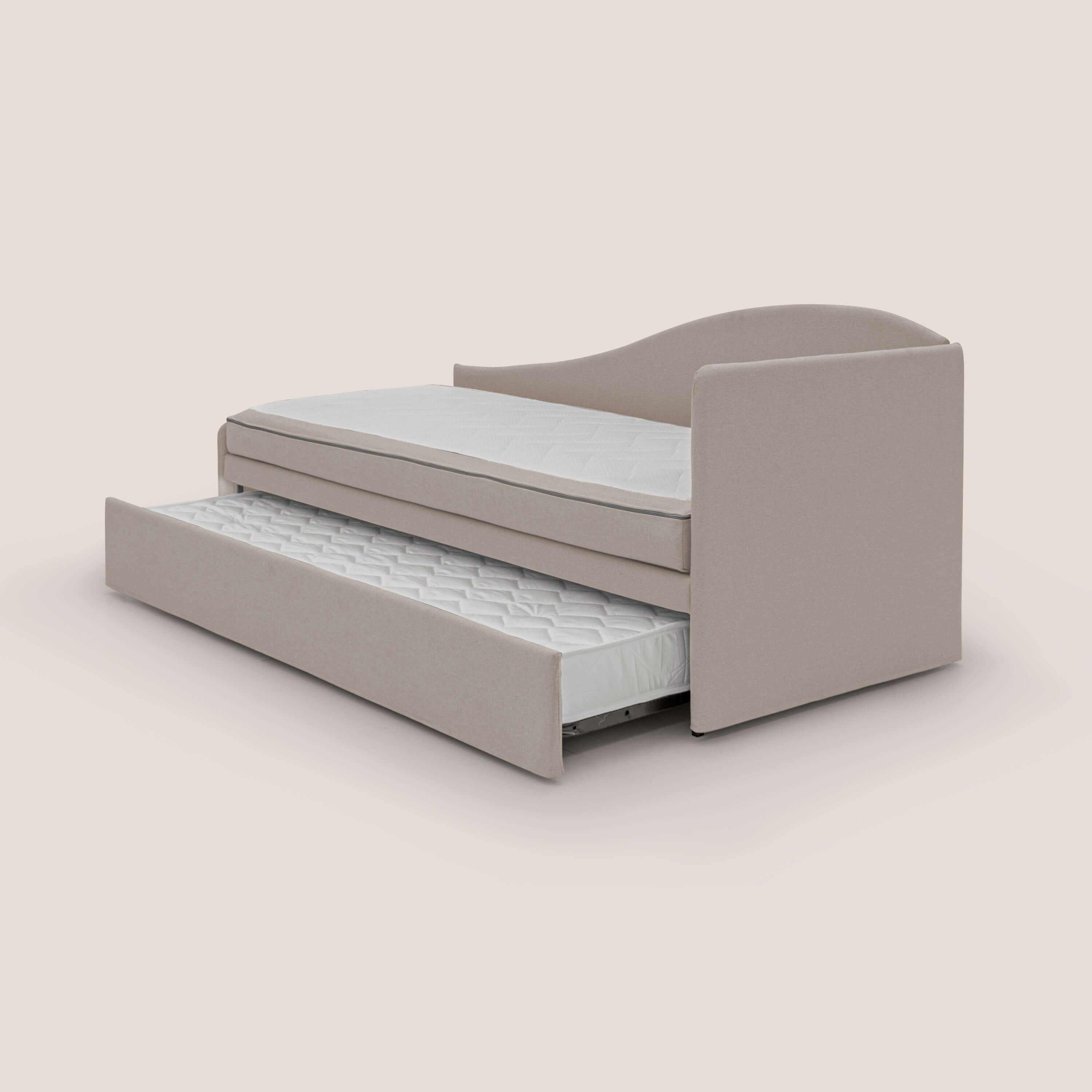 Nolo Divano duplex con doppio letto in tessuto simil cotone impermeabile T13 panna - divani.store