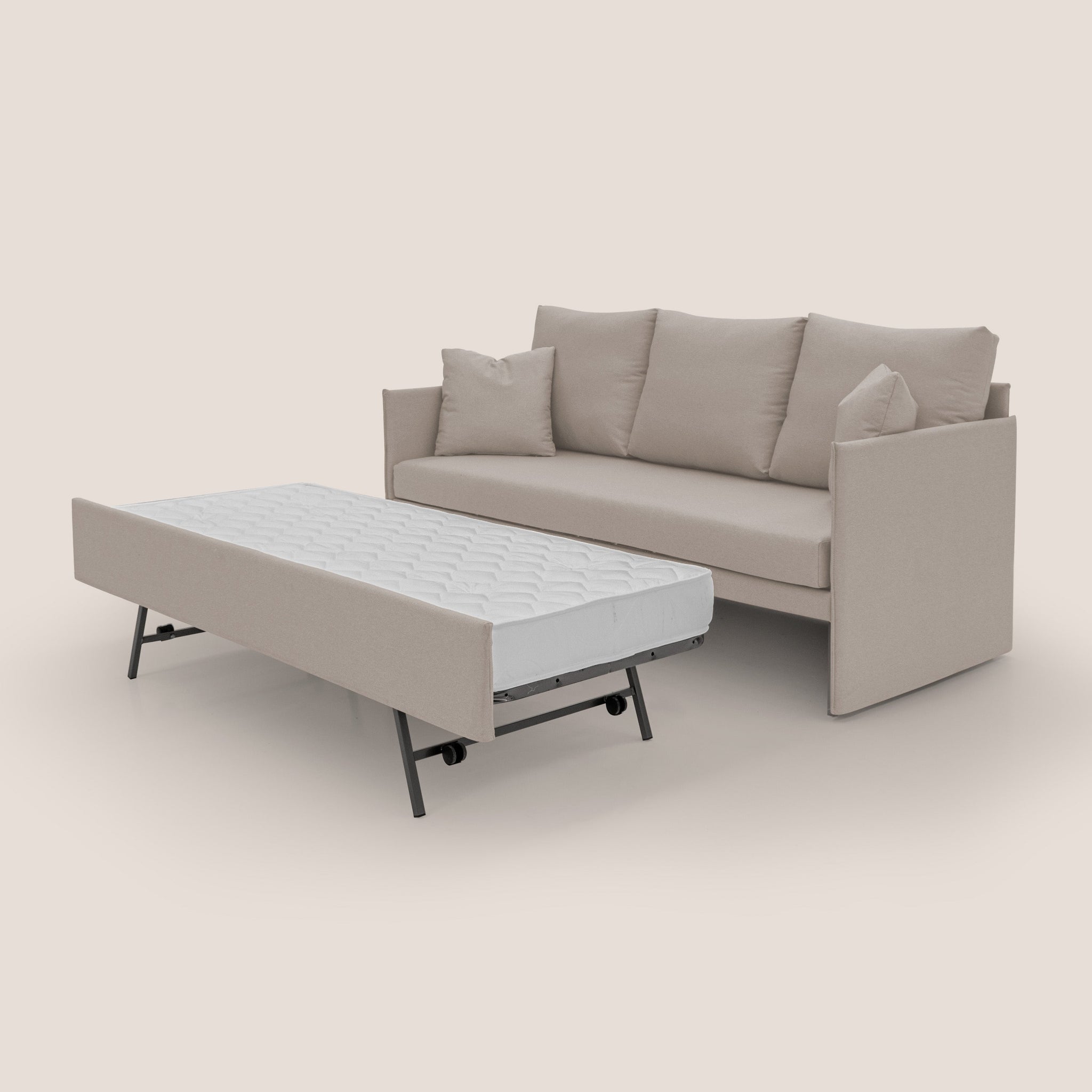 Brera Duplex Sofa mit Doppelbett aus wasserfestem Baumwollartigem Stoff T13