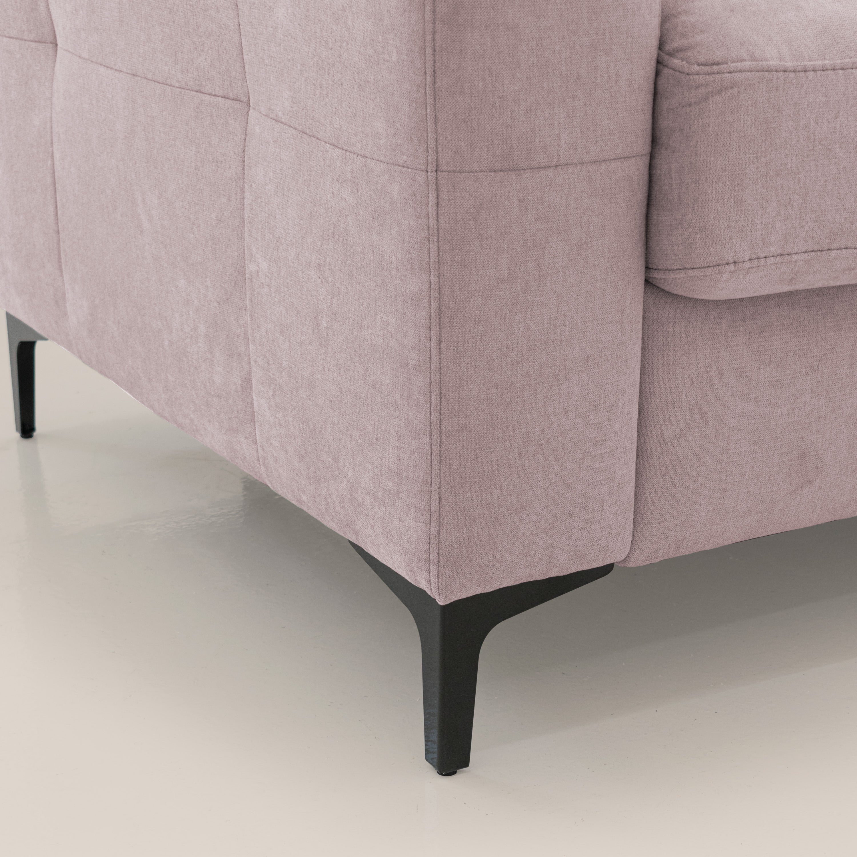 Gardenia divano letto materasso alto 18 cm con poggiatesta reclinabili e rivestimento impermeabile T02 rosa - divani.store