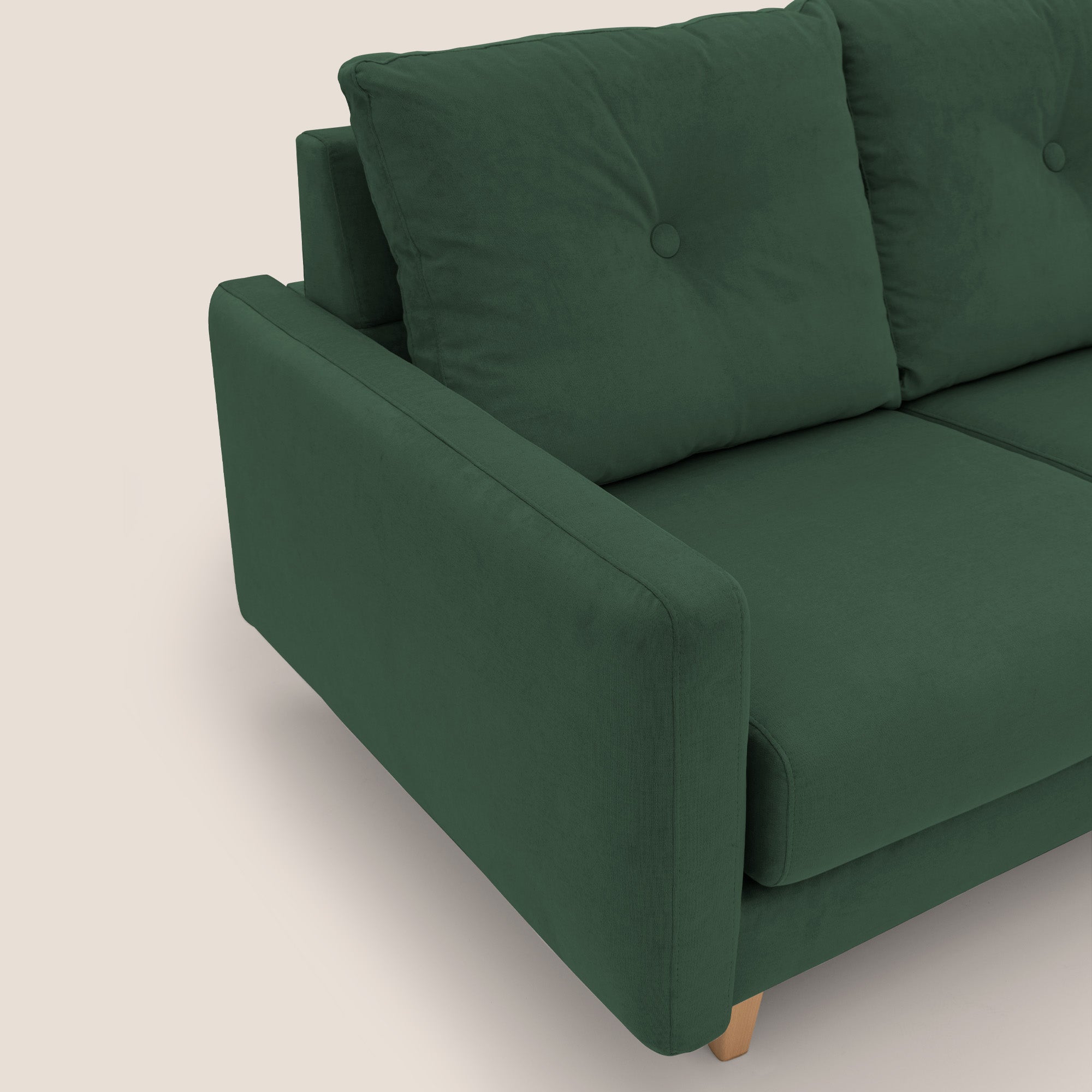 Matisse divano con sedute allungabili e schienali in piuma d'oca in tessuto smacchiabile T17 - divani.store