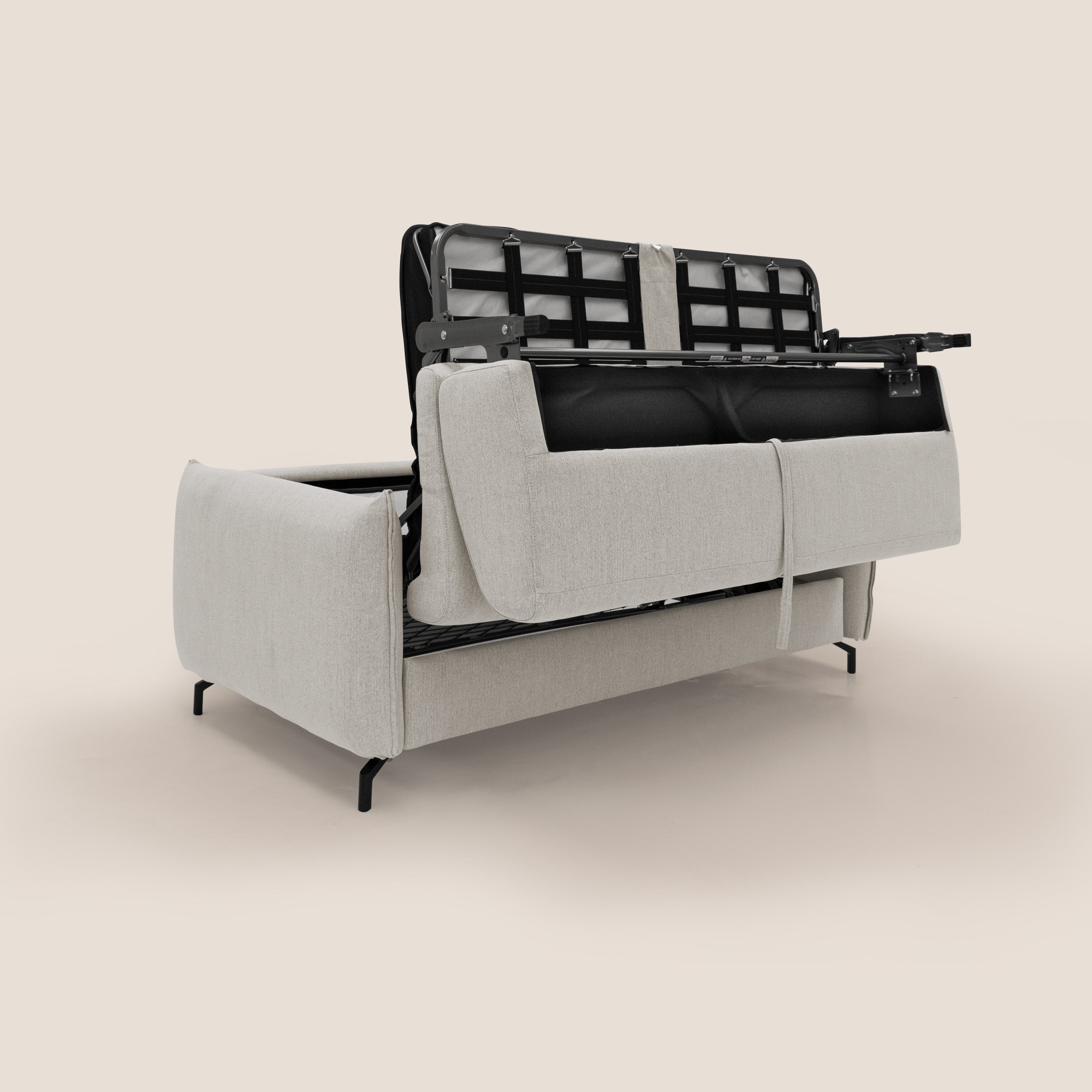 Scarlet Schlafsofa aus wasserfestem Baumwollmischgewebe T19 creme