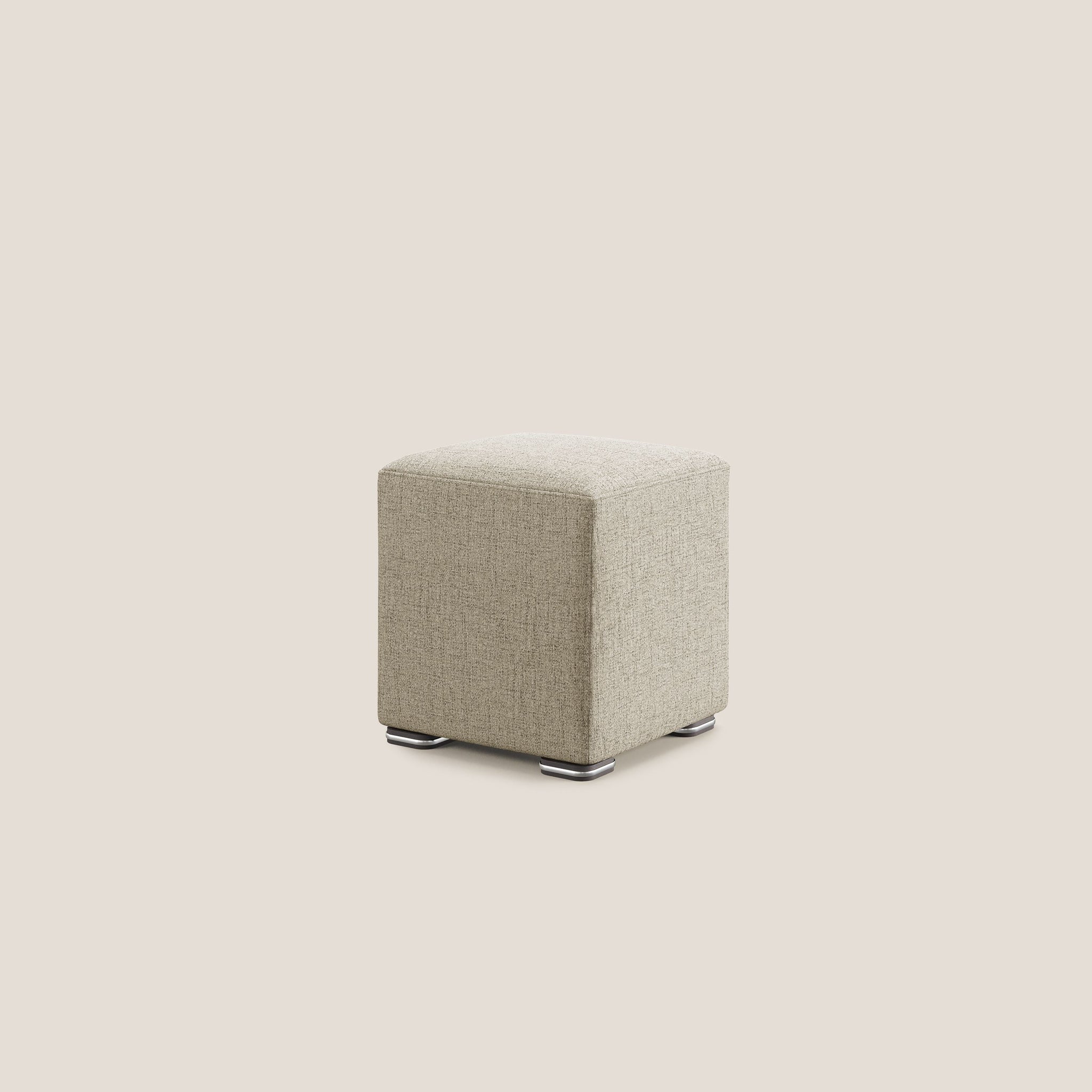 Cube Hocker aus weichem, wasserfestem Stoff T03