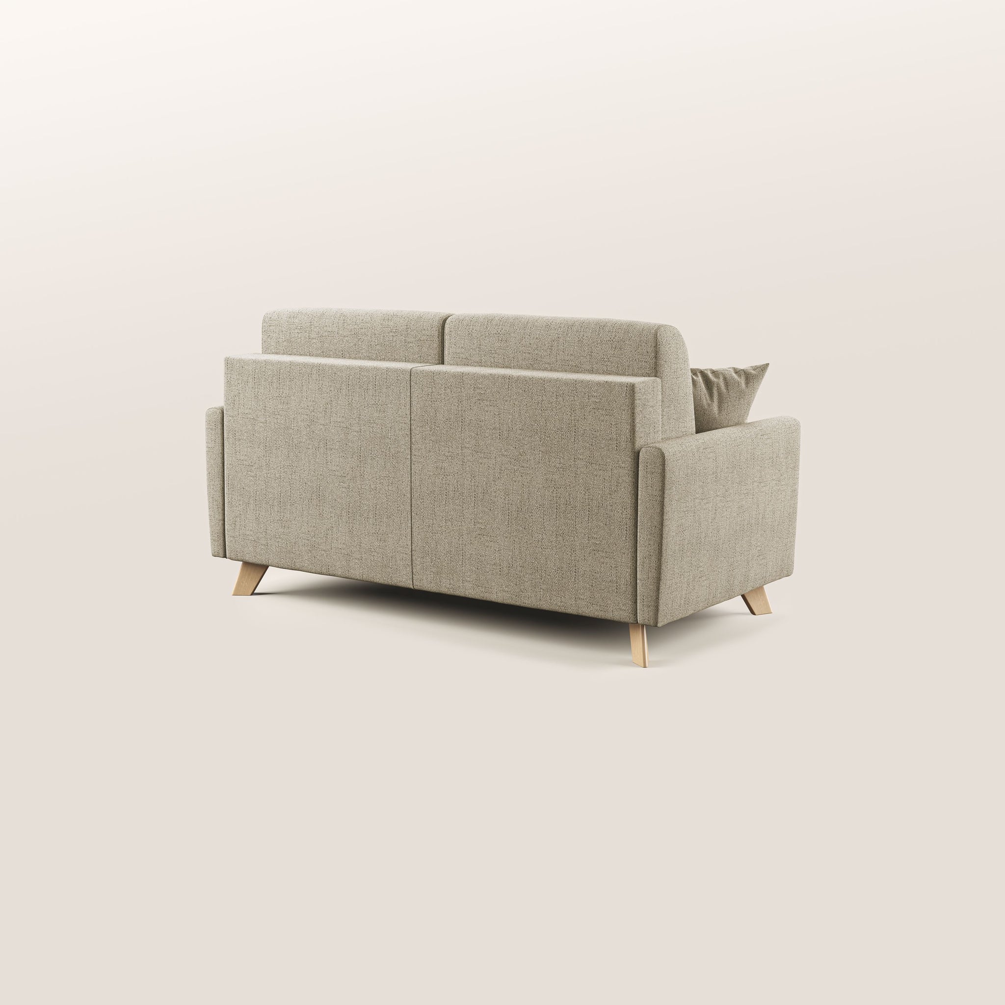 Edgar Schlafsofa 180 cm (mat. 140x197 cm) aus wasserfestem Stoff T03 BEIGE