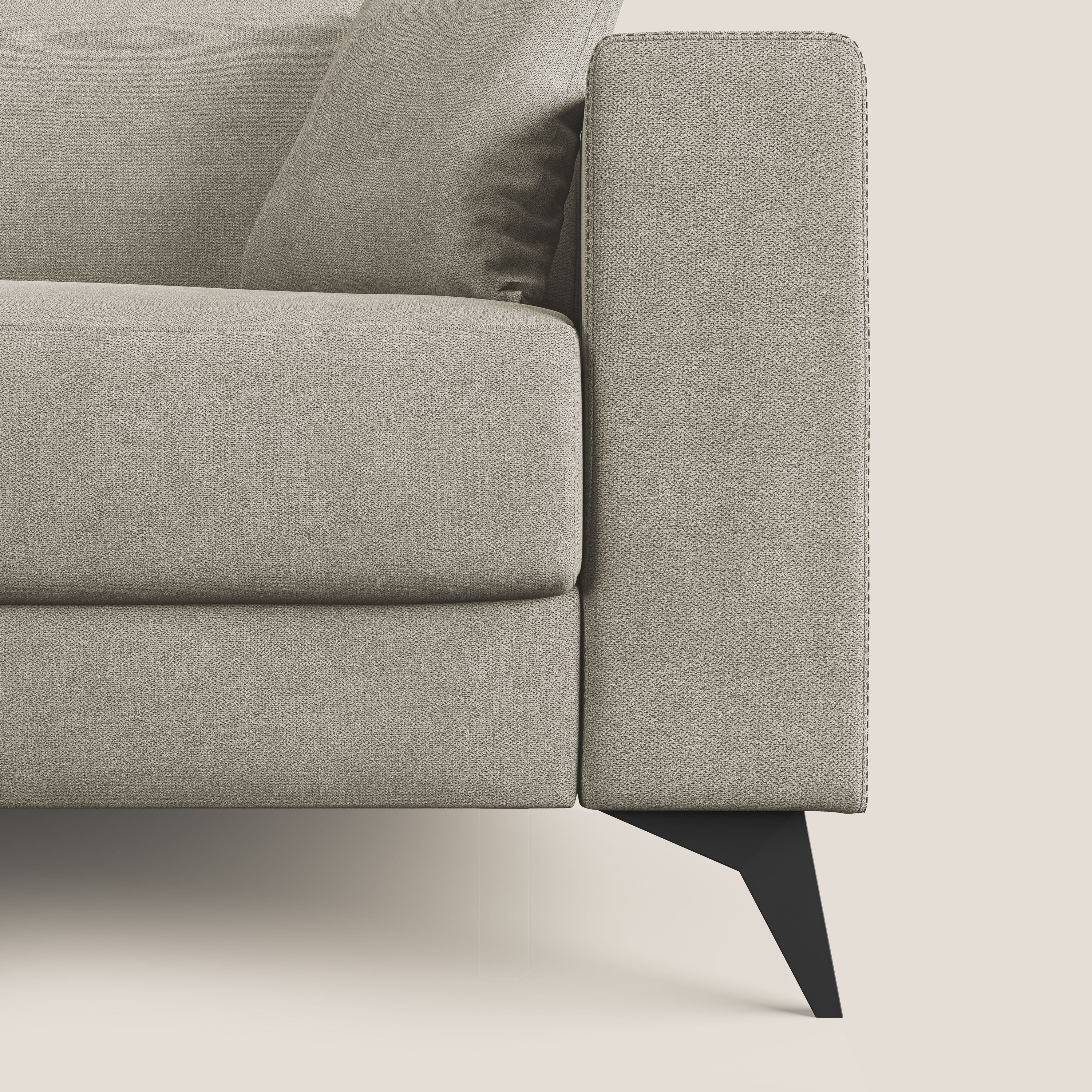 Pegaso divano letto con poggiatesta reclinabili e rivestimento T02 panna - divani.store