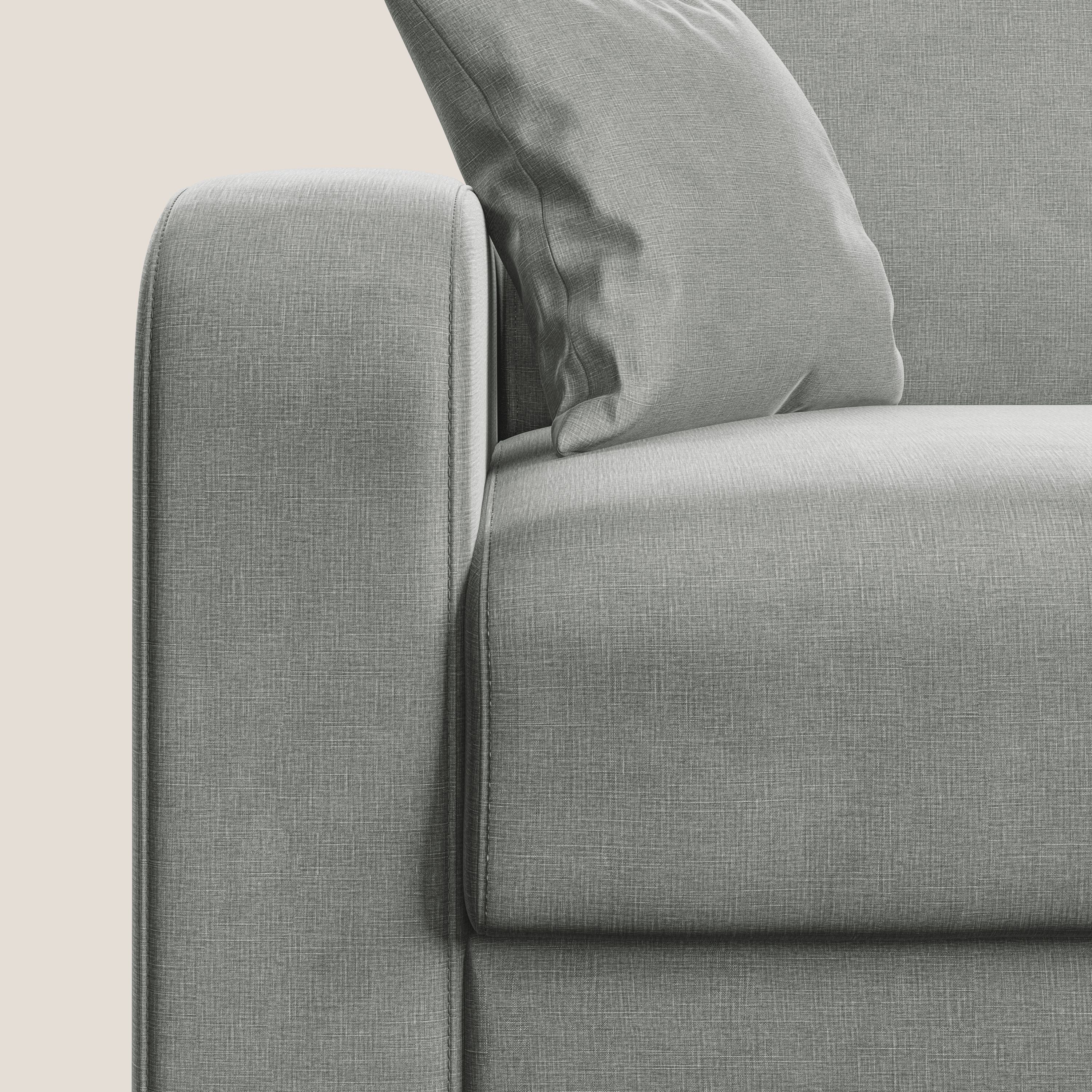 Lebron Divano letto matrimoniale in velluto morbido T01 grigio chiaro - divani.store