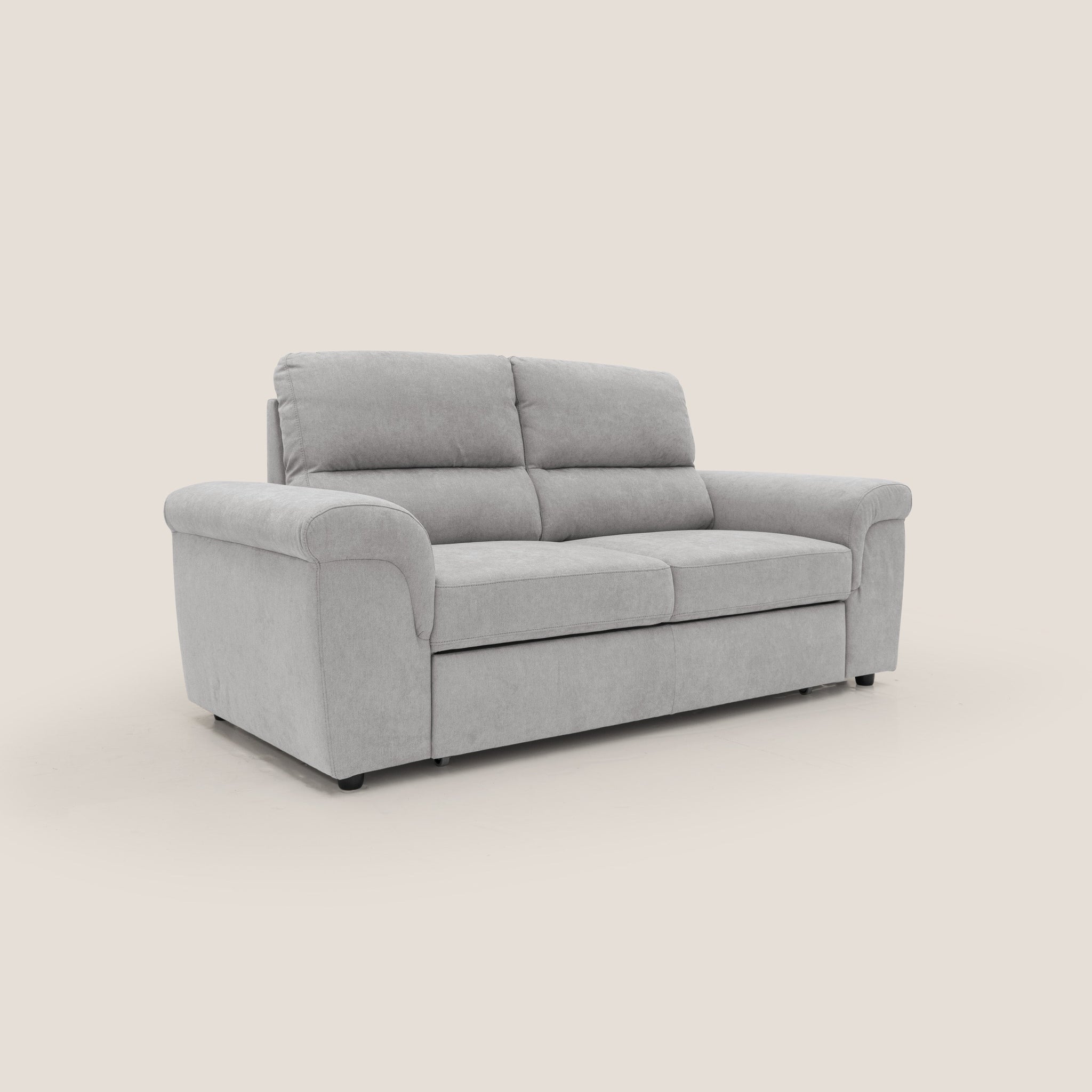 Minerva Sofa mit ausziehbarer Ottomane aus weichem wasserfestem Stoff T02