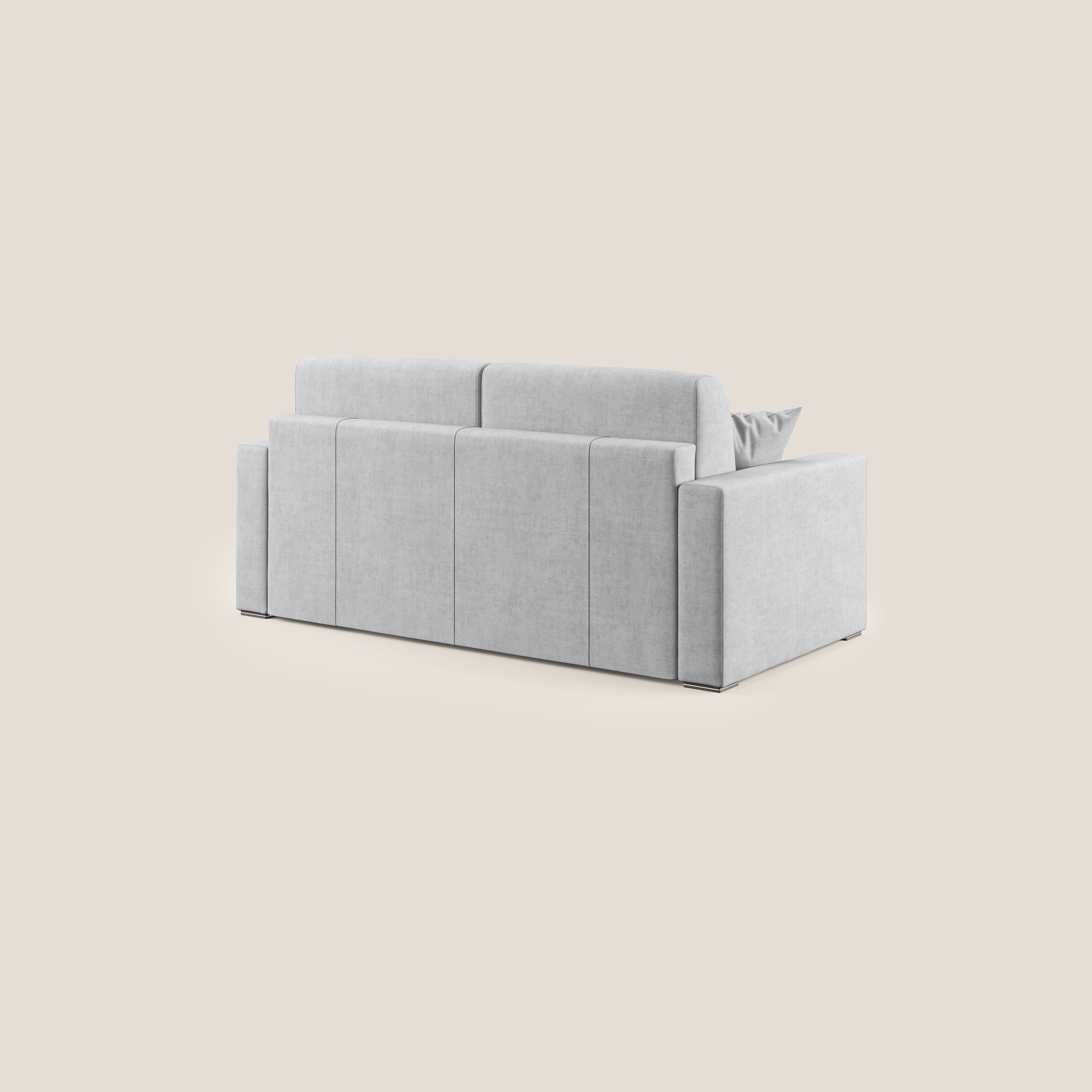 Best Divano letto matrimoniale in tessuto impermeabile T02 grigio chiaro - divani.store