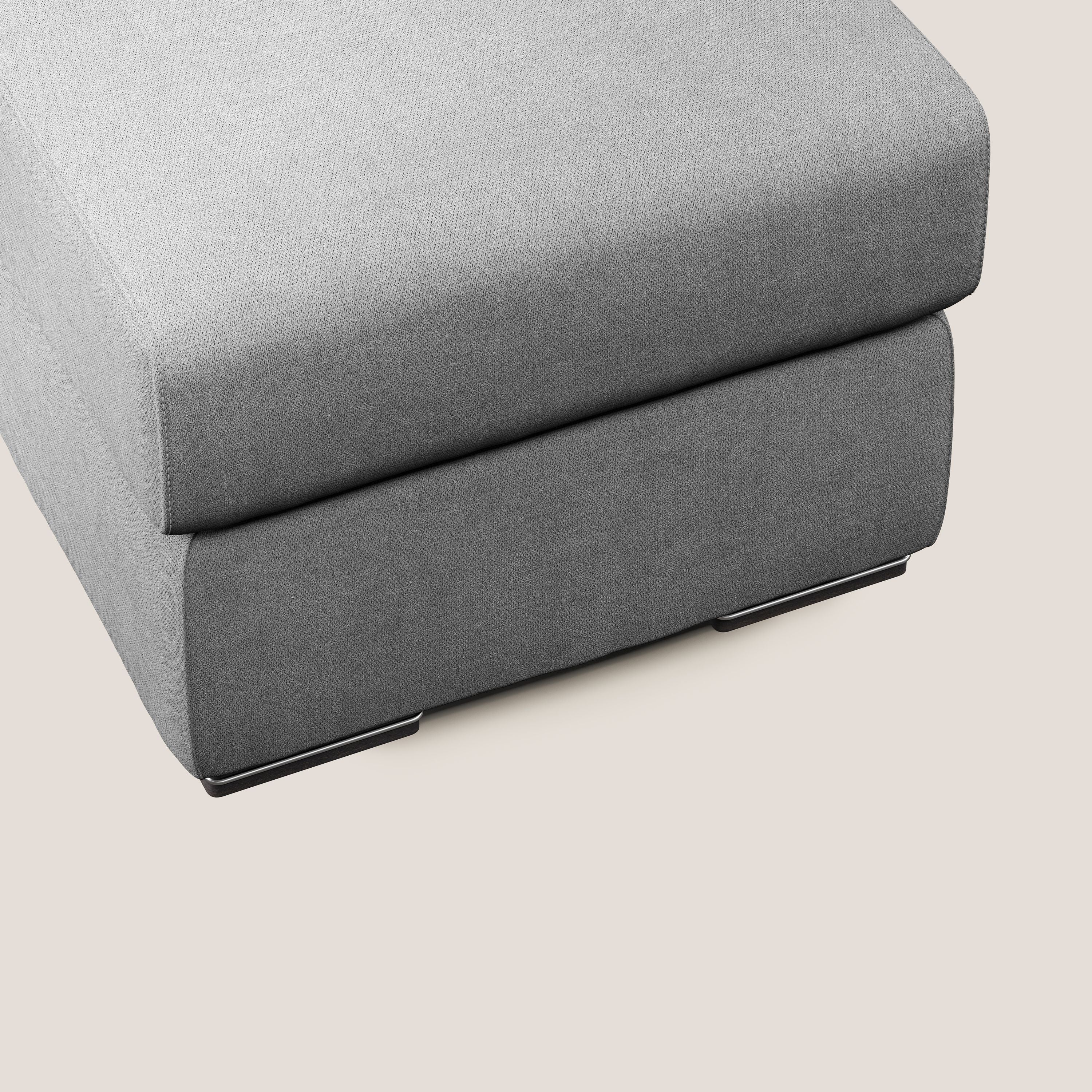 Sun pouf apribile contenitore in tessuto impermeabile T02 grigio chiaro - divani.store