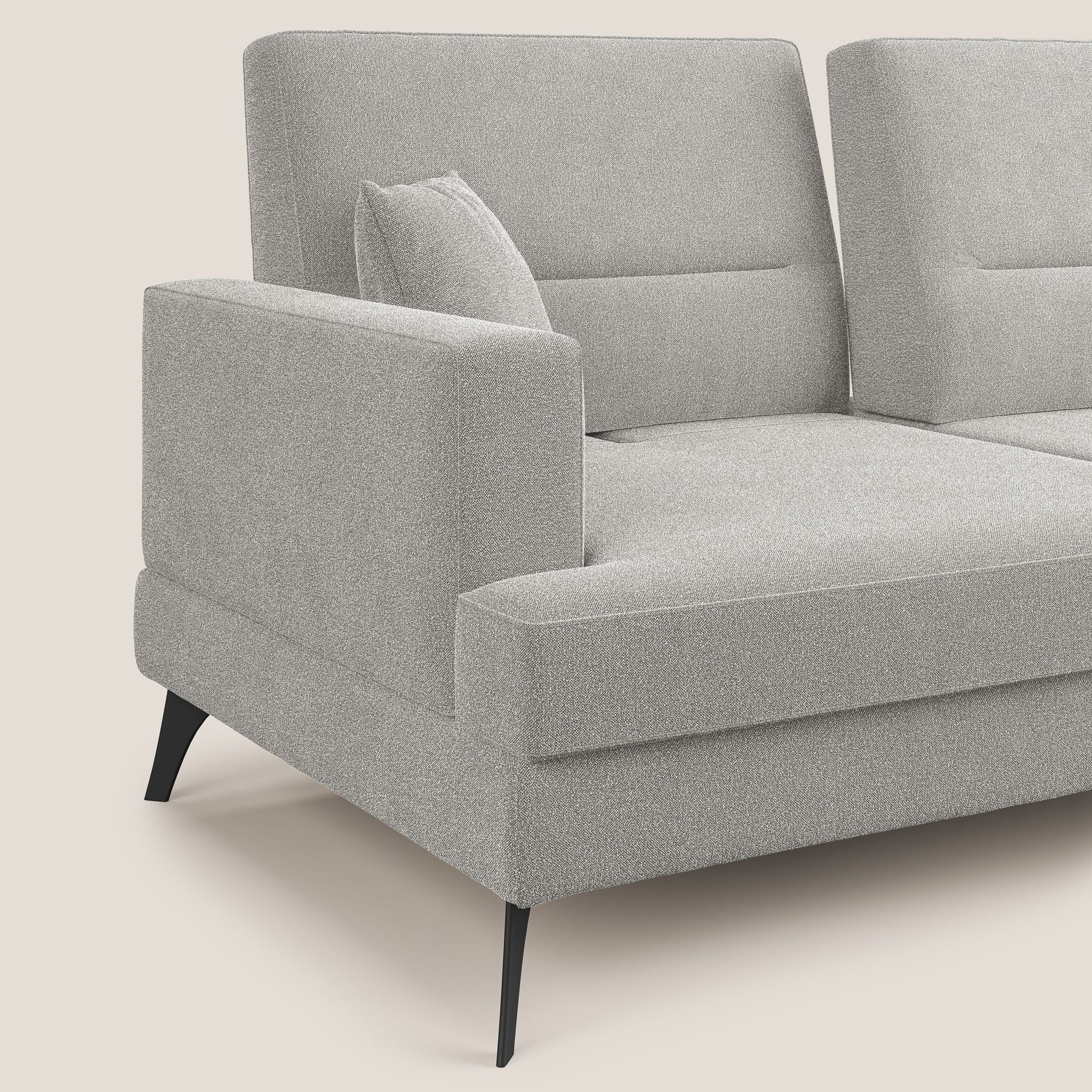 Move Sofa mit verschiebbaren Rückenlehnen aus weichem wasserfestem Stoff T07
