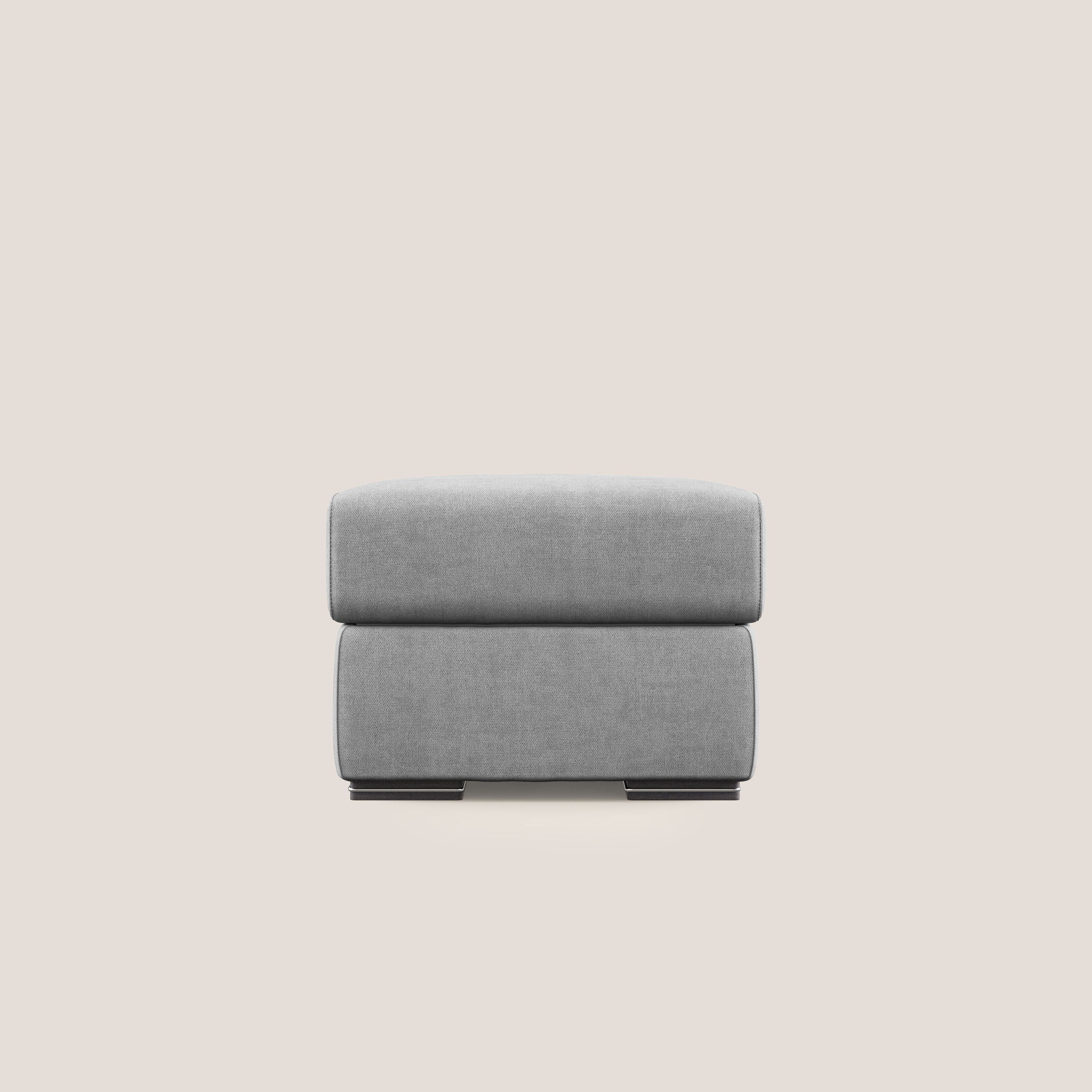 Sun pouf apribile contenitore in tessuto impermeabile T02 grigio chiaro - divani.store