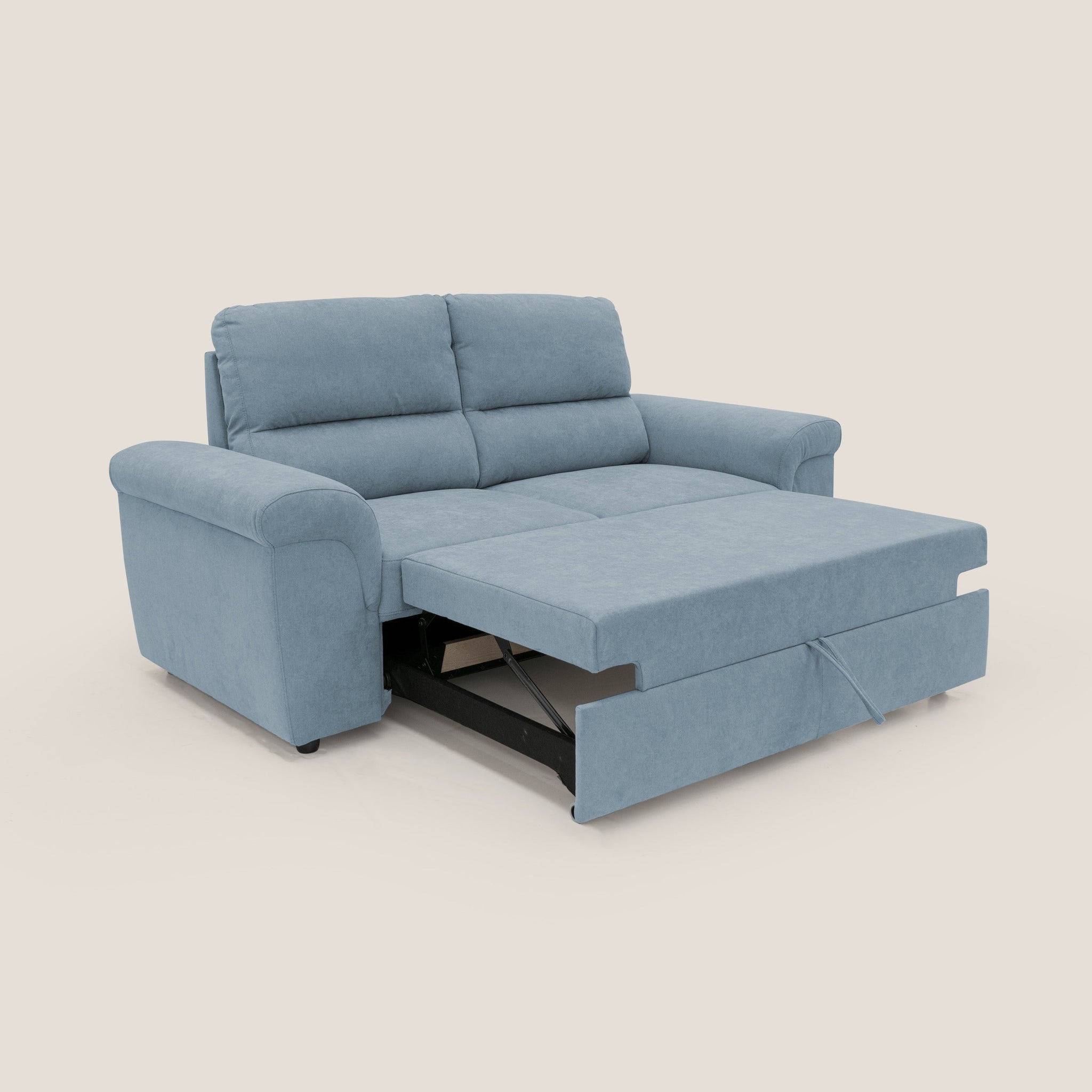 Minerva Sofa mit ausziehbarer Ottomane aus weichem wasserfestem Stoff T02