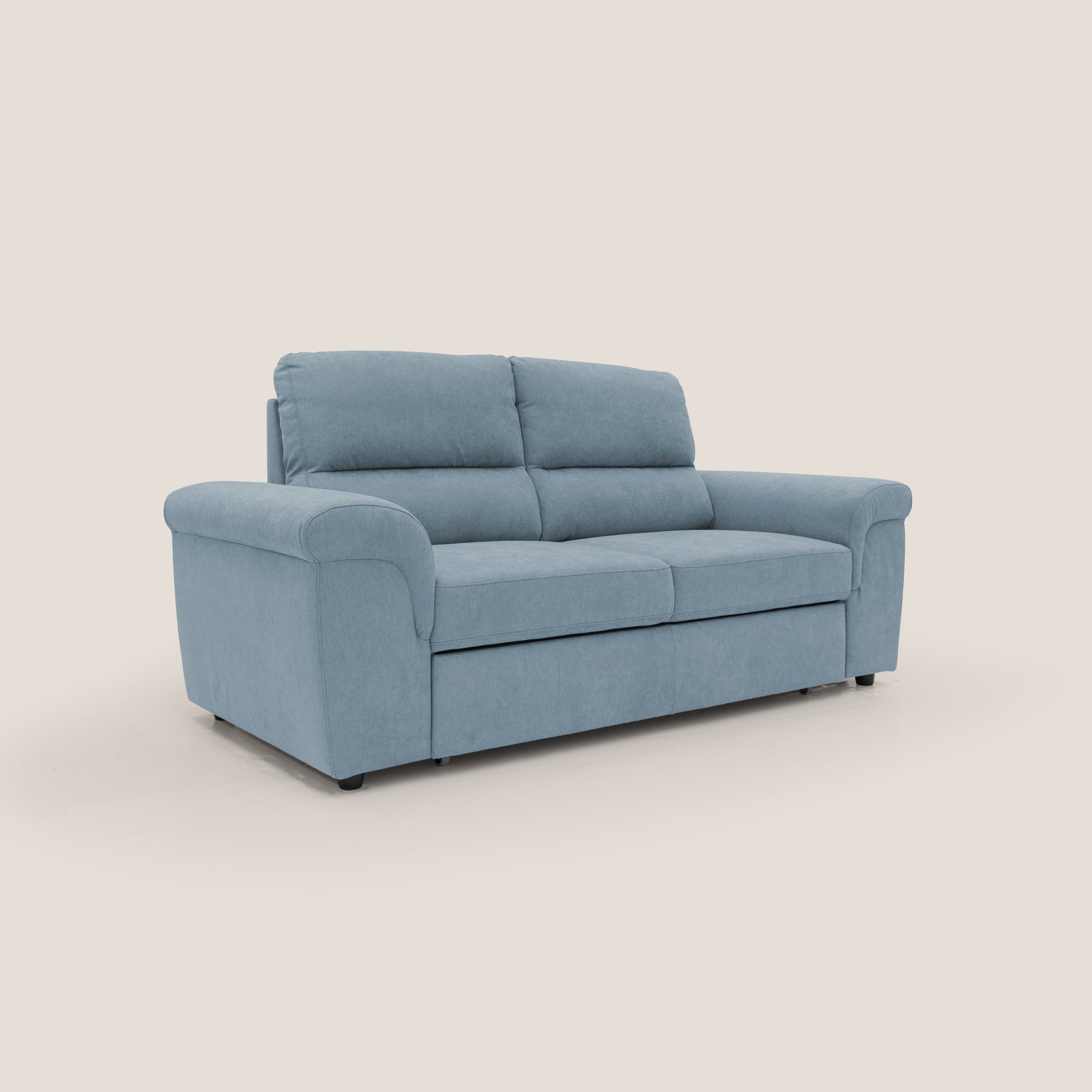 Minerva Sofa mit ausziehbarer Ottomane aus weichem wasserfestem Stoff T02