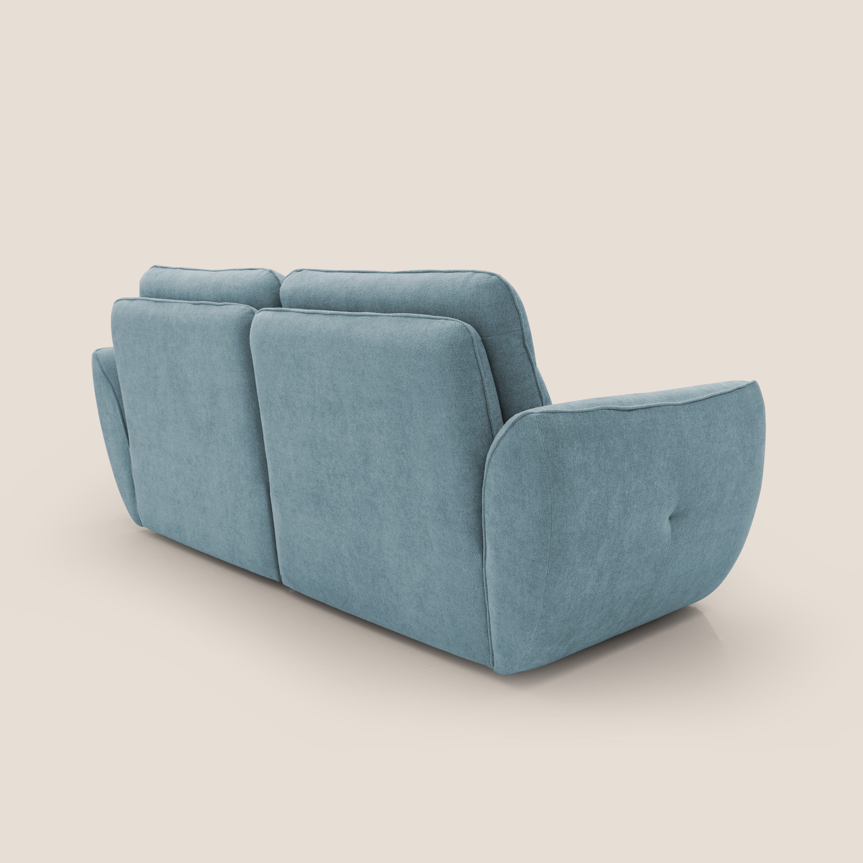 Cerbero divano 2 e 3 posti in morbido bouclé impermeabile T07 carta da zucchero - divani.store