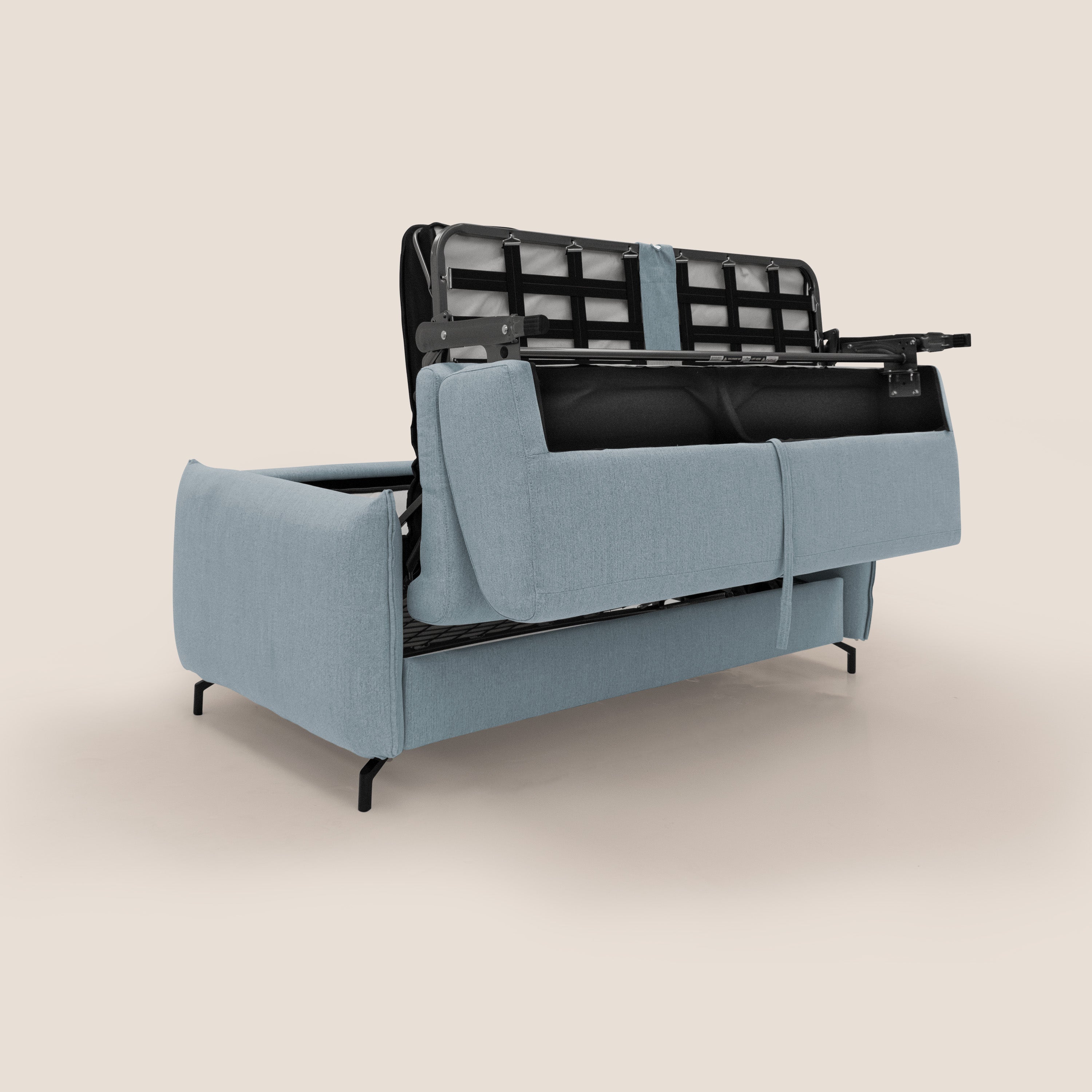 Scarlet Schlafsofa aus wasserfestem Baumwollmischgewebe T19 baby blau