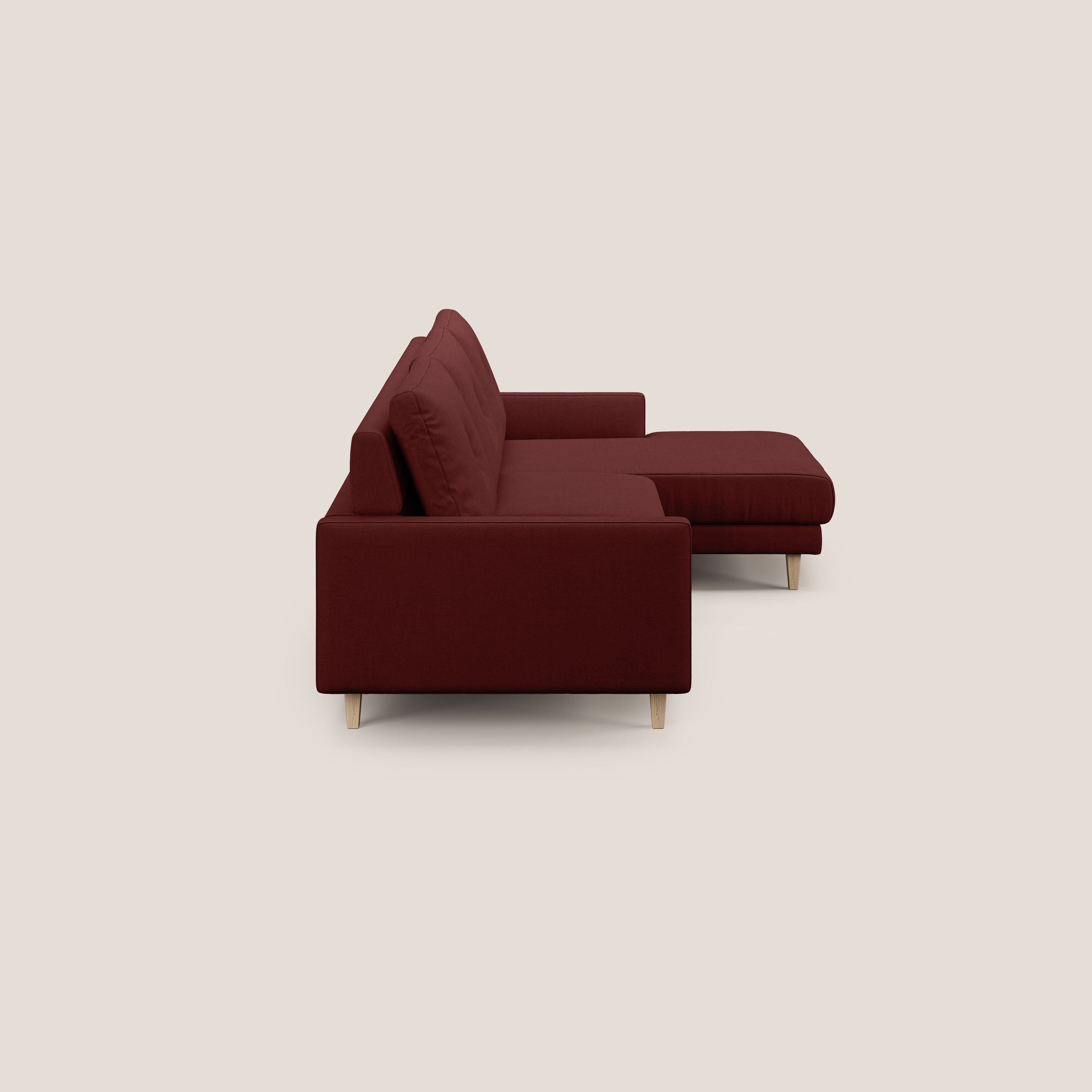 Matisse Divano angolare con sedute scorrevoli in tessuto morbido smacchiabile T17 - divani.store