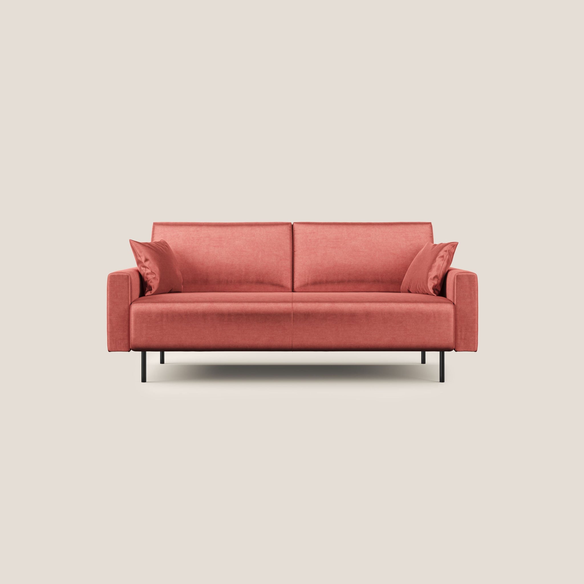 Arthur modernes Sofa aus wasserfestem weichem Samt T01