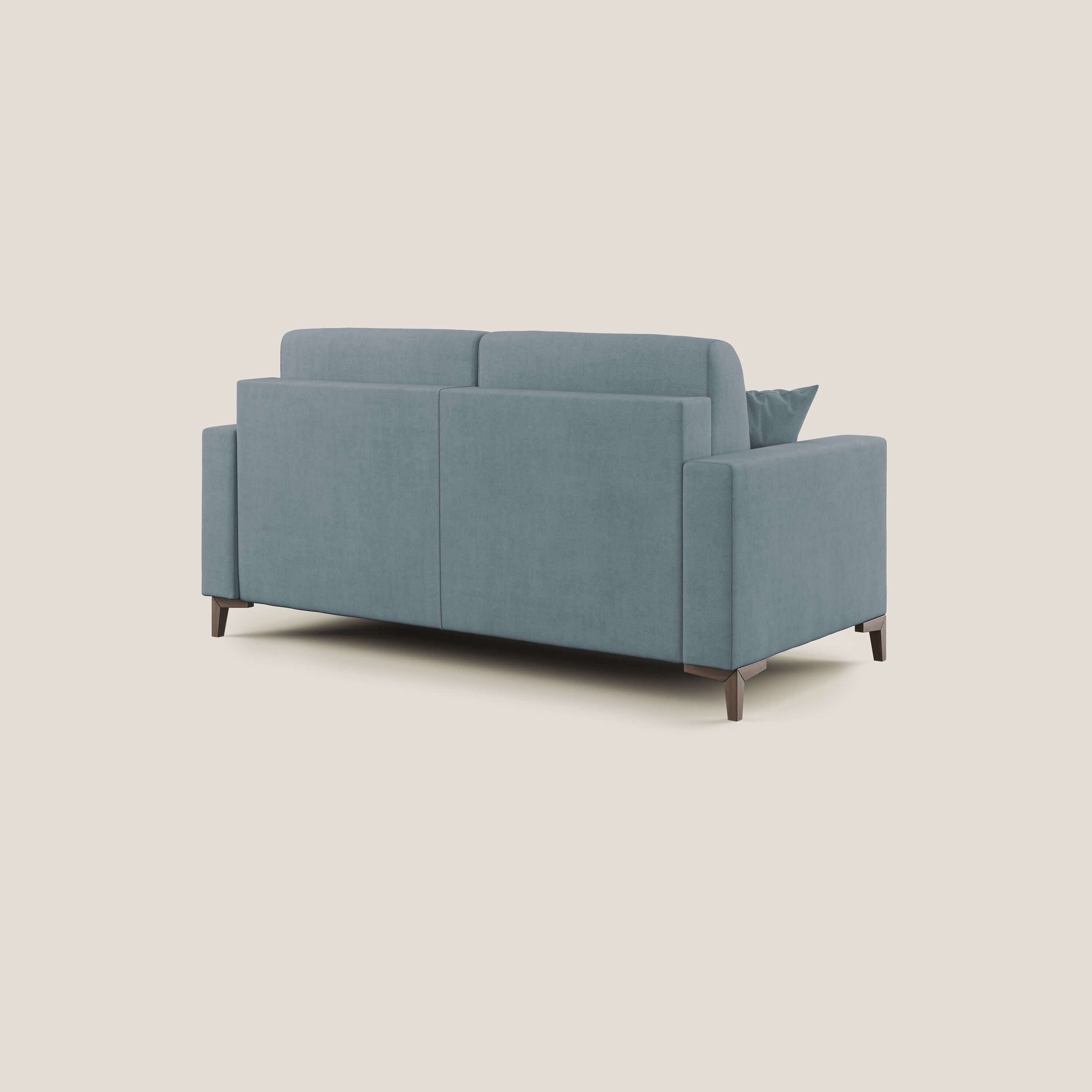 Kafka divano letto matrimoniale in morbido tessuto impermeabile T02 carta da zucchero - divani.store