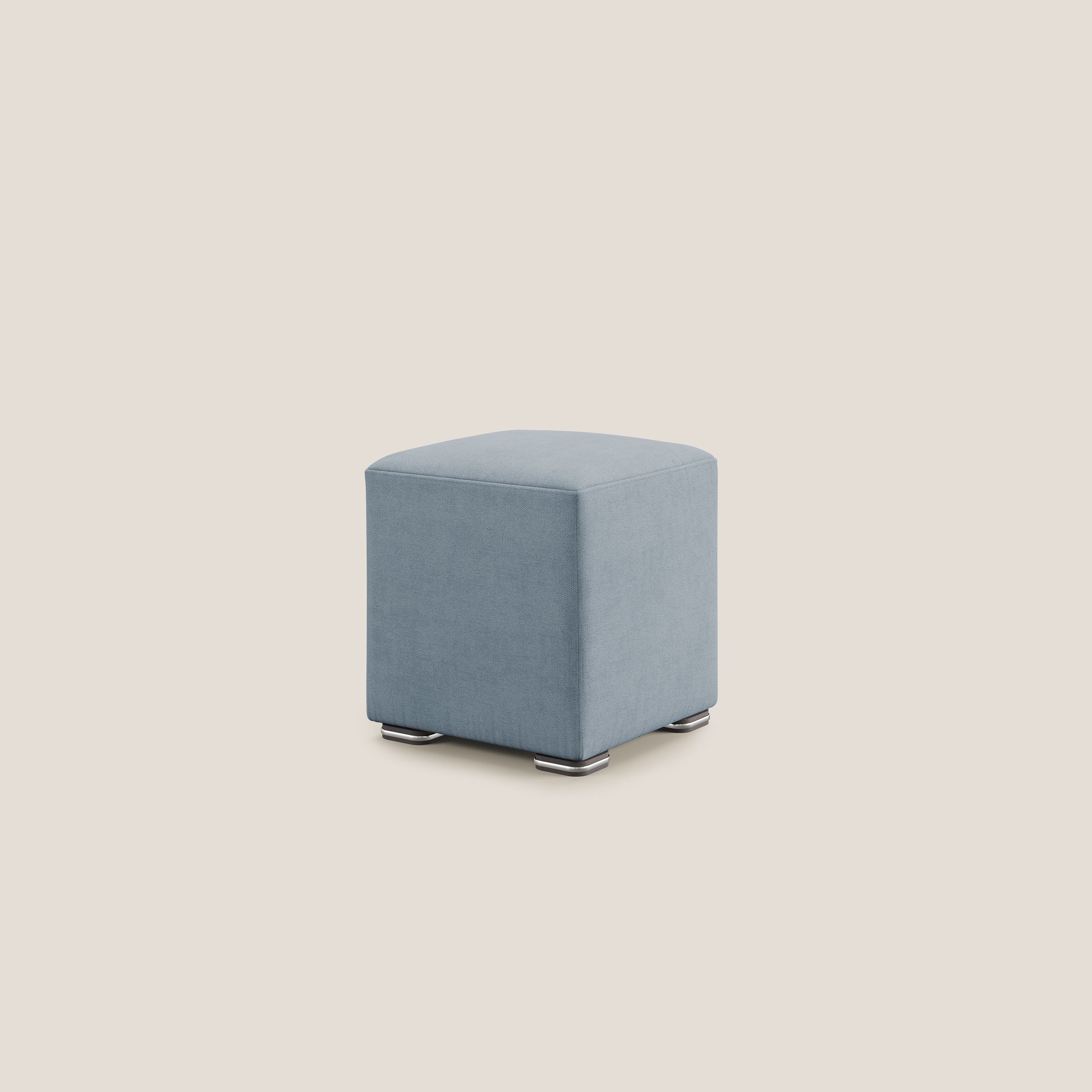 Cube pouf in tessuto morbido impermeabile T02 carta da zucchero - divani.store