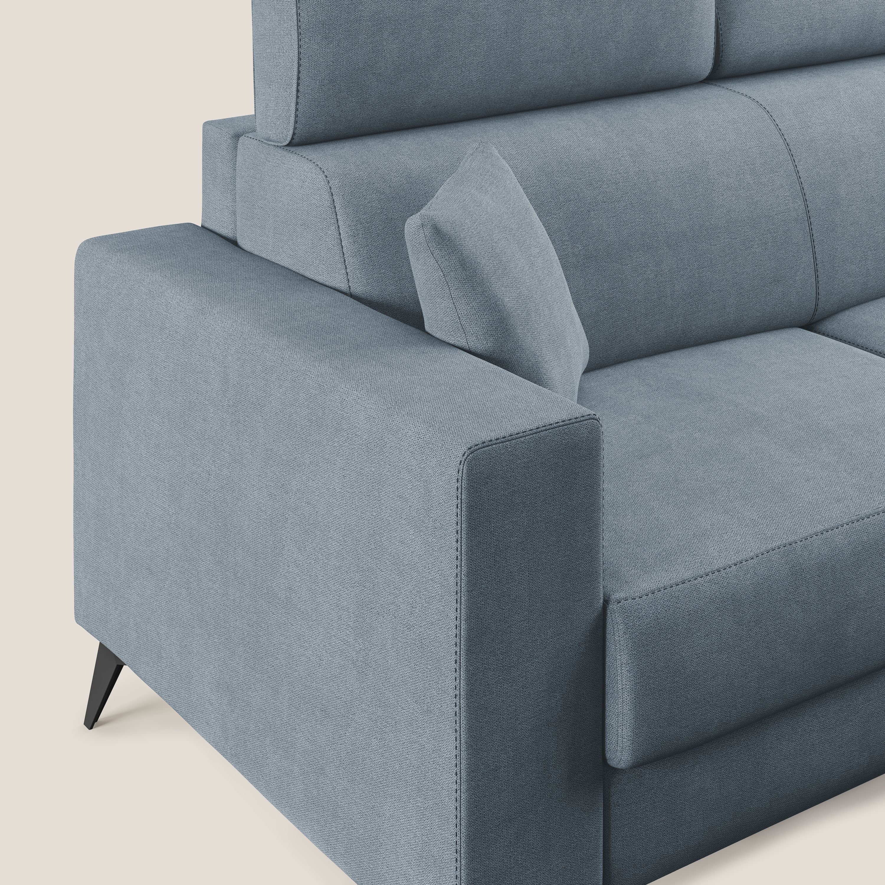 Pegaso divano letto con poggiatesta reclinabili e rivestimento T02 carta da zucchero - divani.store