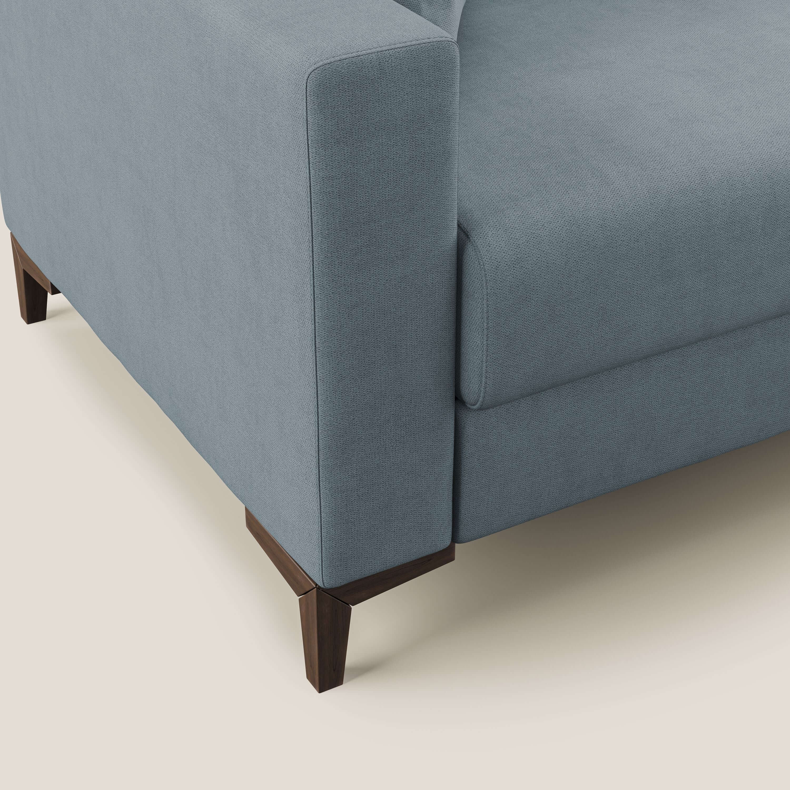 Kafka divano letto matrimoniale in morbido tessuto impermeabile T02 carta da zucchero - divani.store