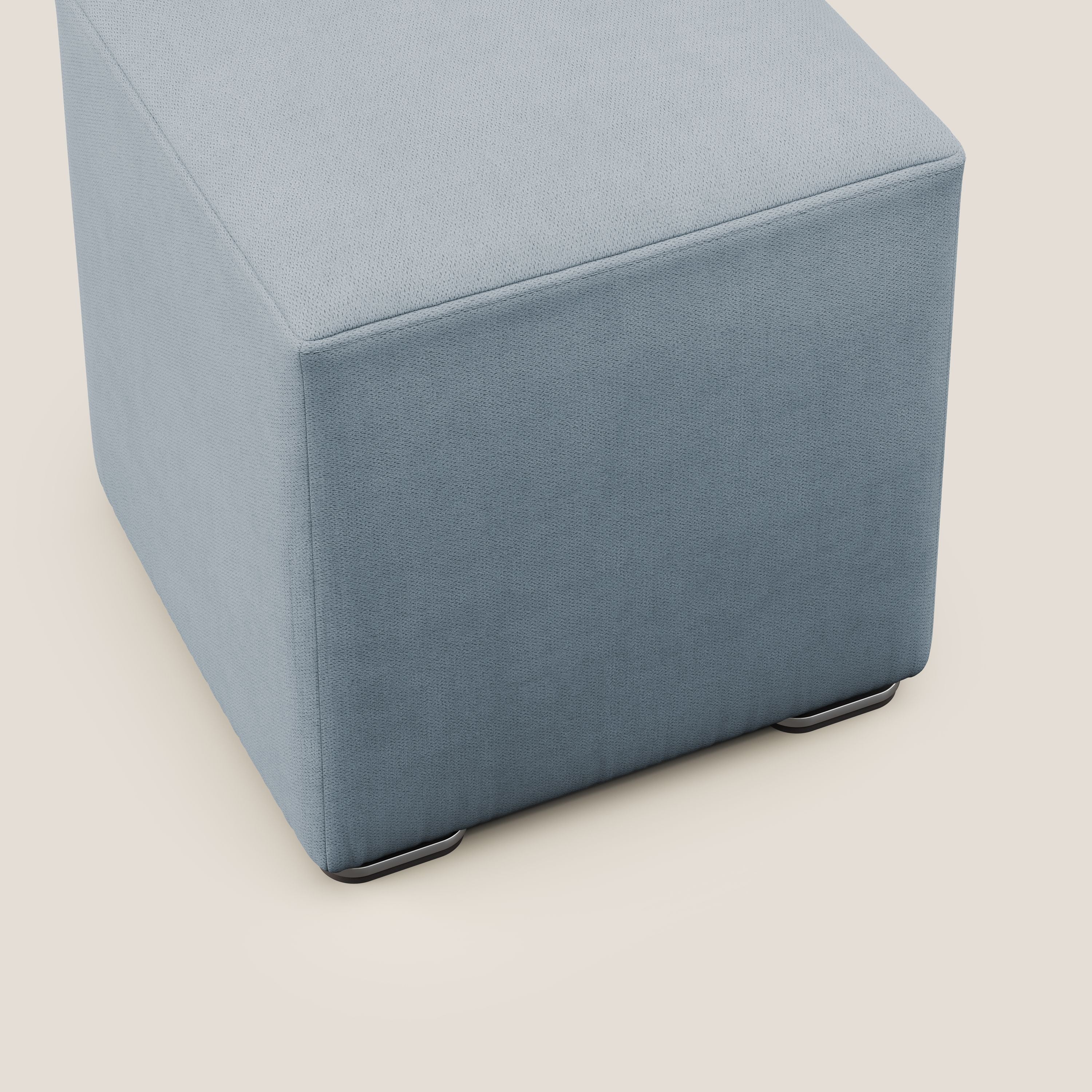 Cube pouf in tessuto morbido impermeabile T02 carta da zucchero - divani.store