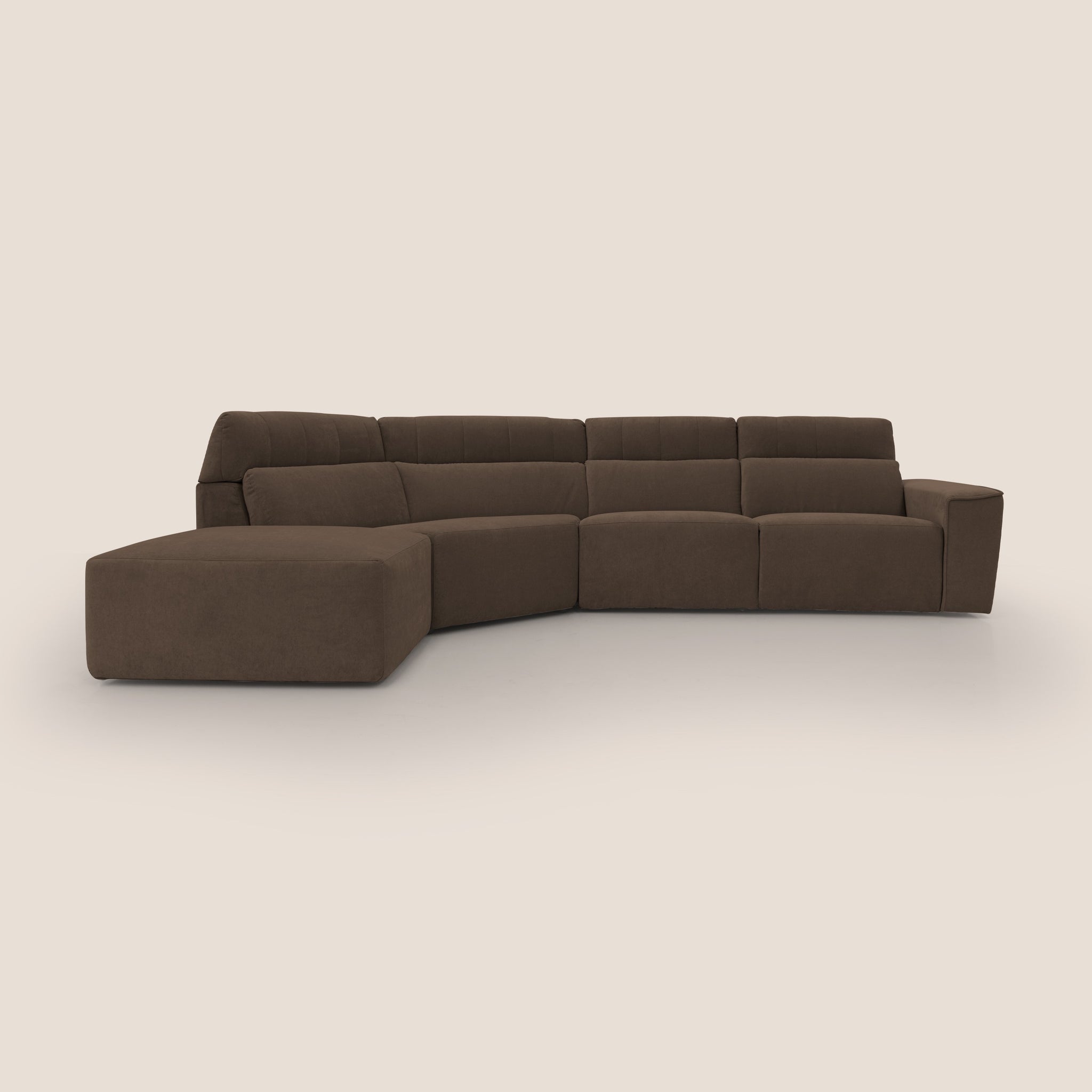 Clark modulares Ecksofa mit elektrischer Relaxoption aus wasserfestem, abwaschbarem Stoff T17