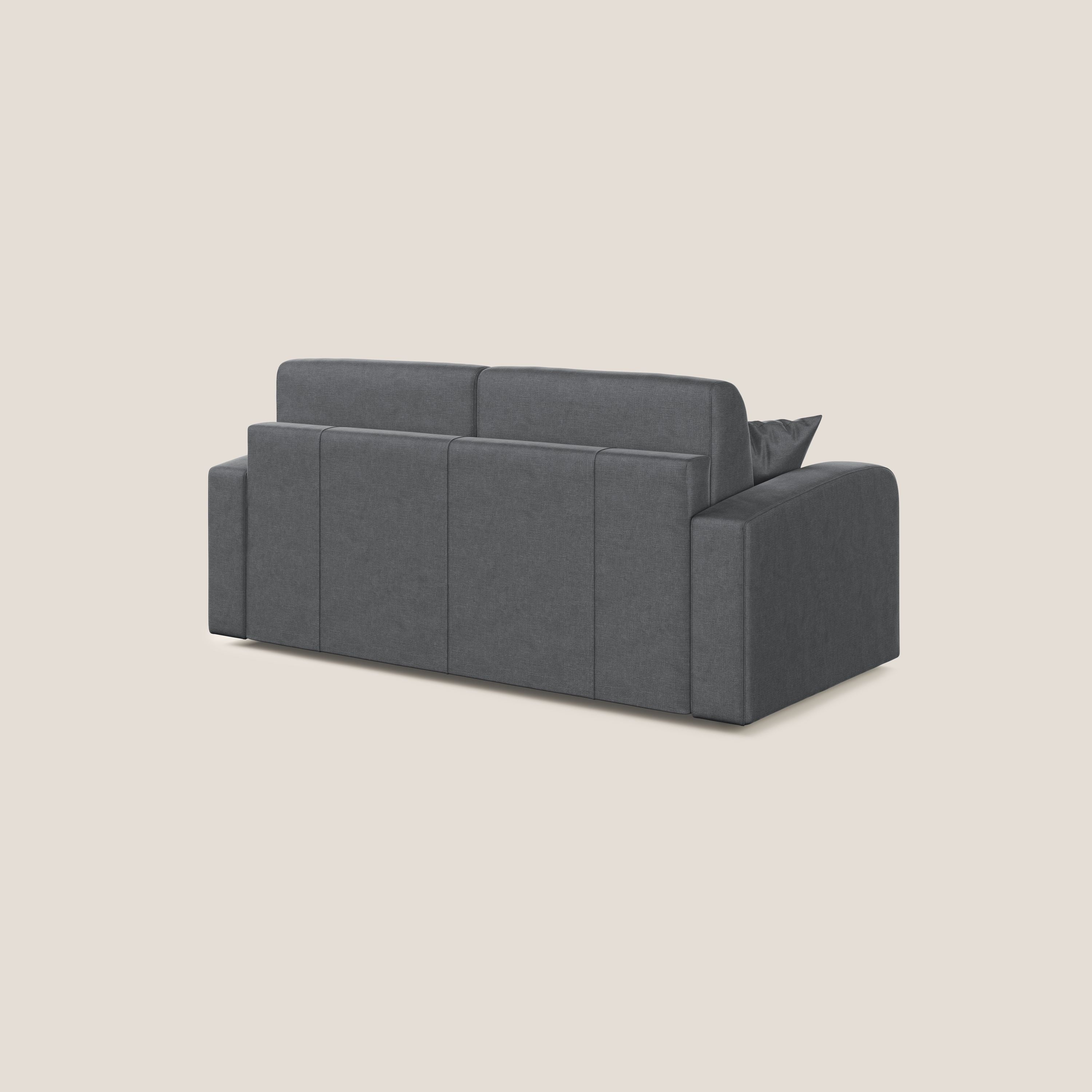 Lebron Divano letto matrimoniale in velluto morbido T01 antracite - divani.store