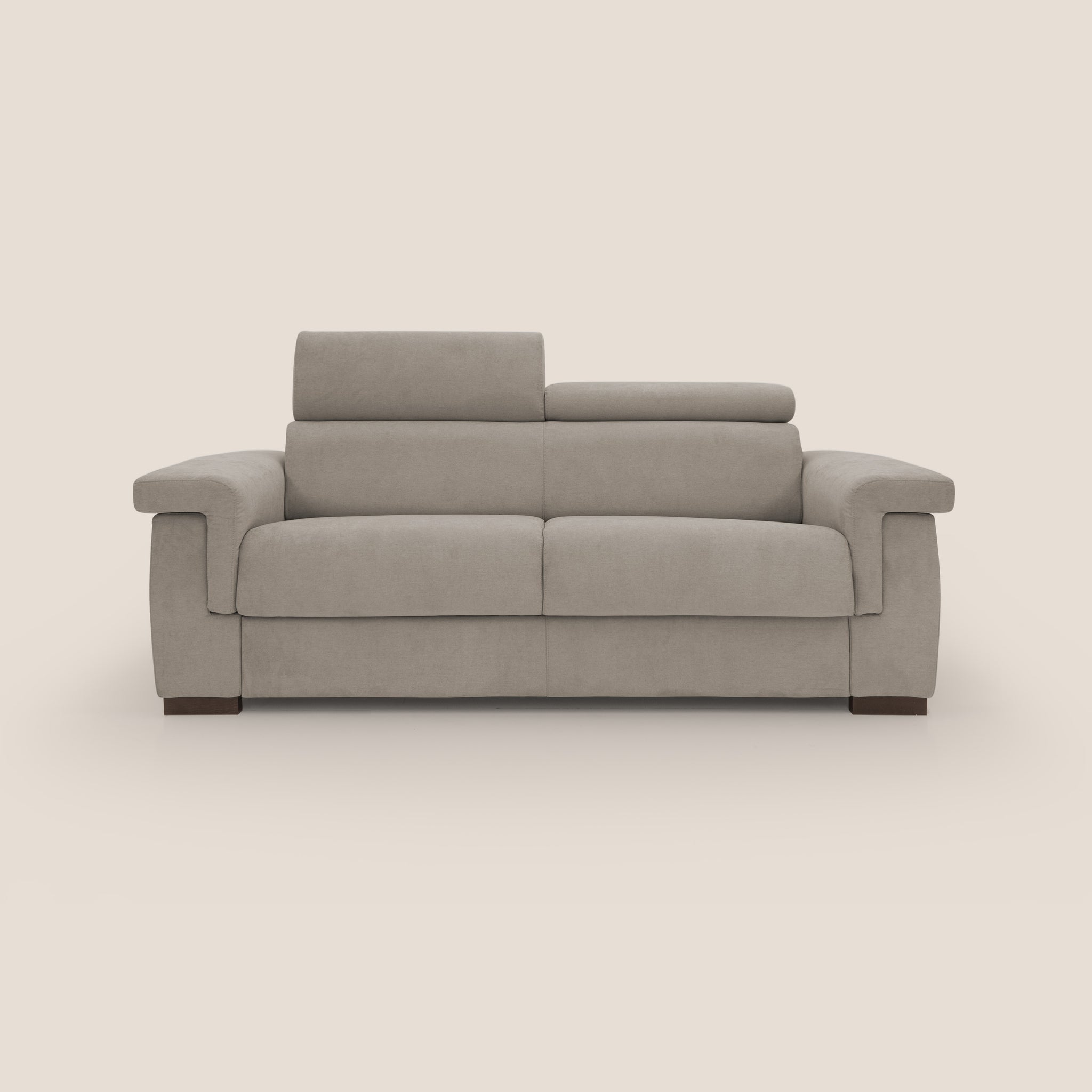 Bjorn Schlafsofa 240 cm (mat. 160x197 cm) mit H18 cm Matratze aus wasserfestem Stoff T02 BEIGE