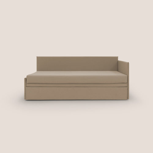 Durini Divano duplex con doppio letto in tessuto simil cotone impermeabile T13 beige - divani.store