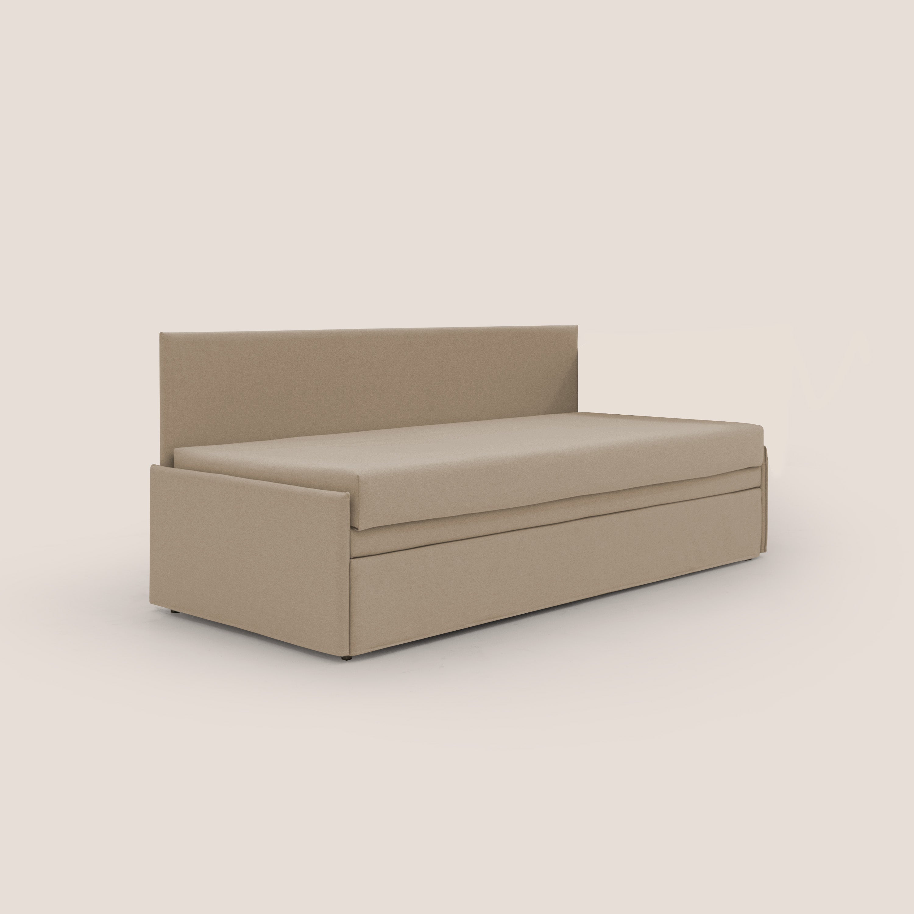 Naviglio Divano duplex con doppio letto in tessuto simil cotone impermeabile T13 beige - divani.store