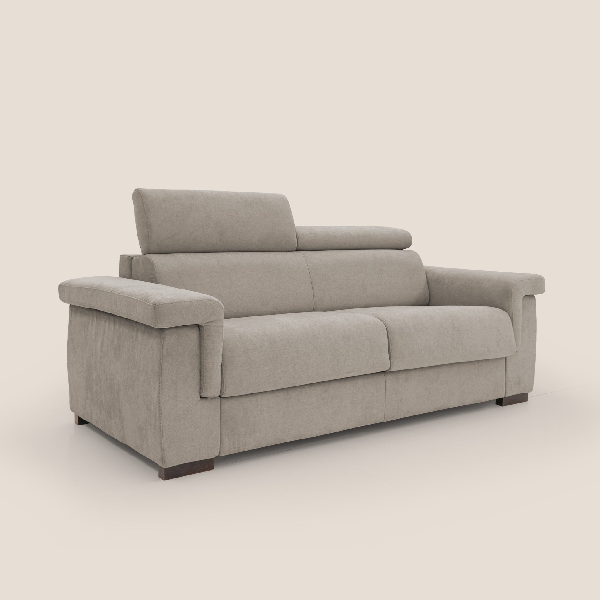 Bjorn Schlafsofa 240 cm (mat. 160x197 cm) mit H18 cm Matratze aus wasserfestem Stoff T02 BEIGE