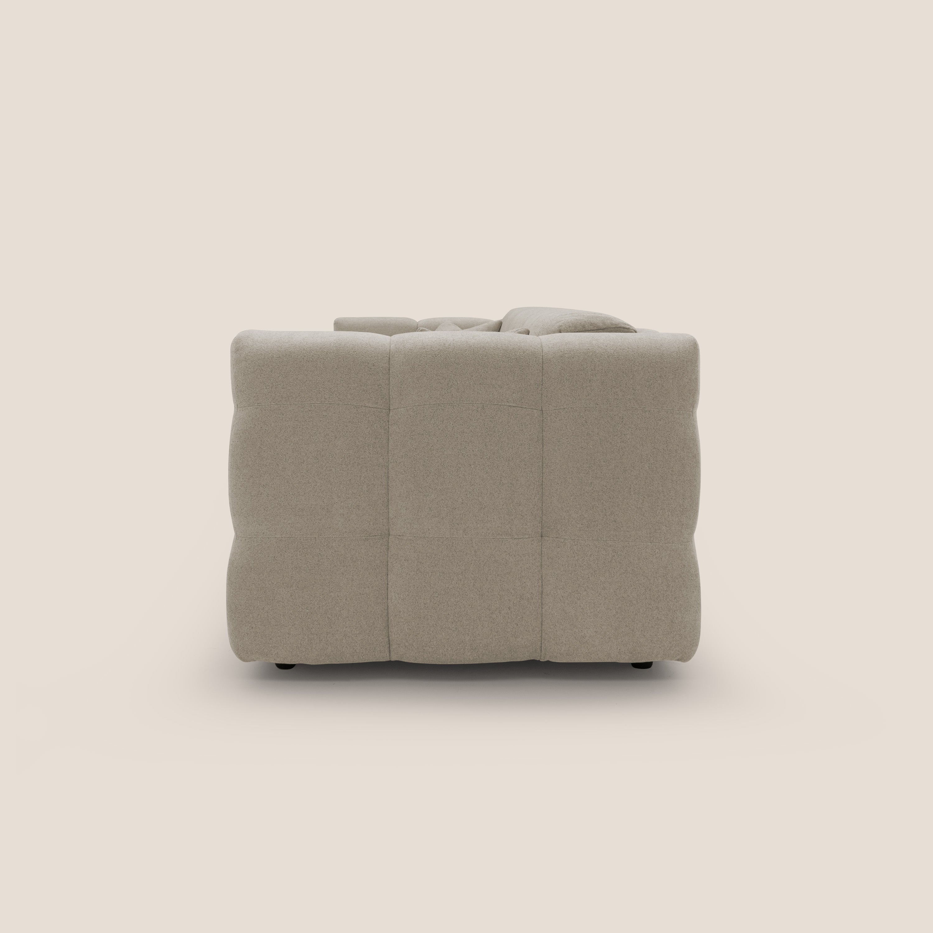 Tender Divano letto matrimoniale dal design innovativo in tessuto bouclet impermeabile T07 beige - divani.store