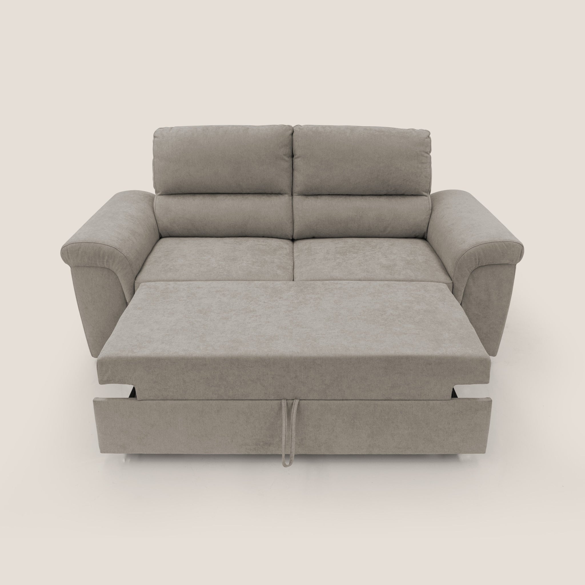 Minerva Sofa mit ausziehbarer Ottomane aus weichem wasserfestem Stoff T02