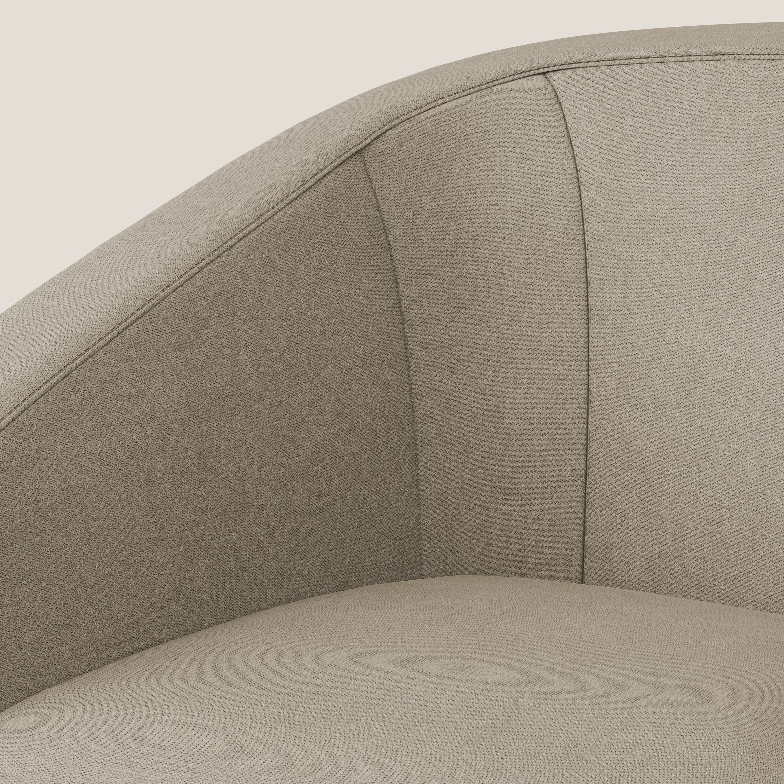 Pandora Poltroncina in tessuto morbido impermeabile T02 beige - divani.store