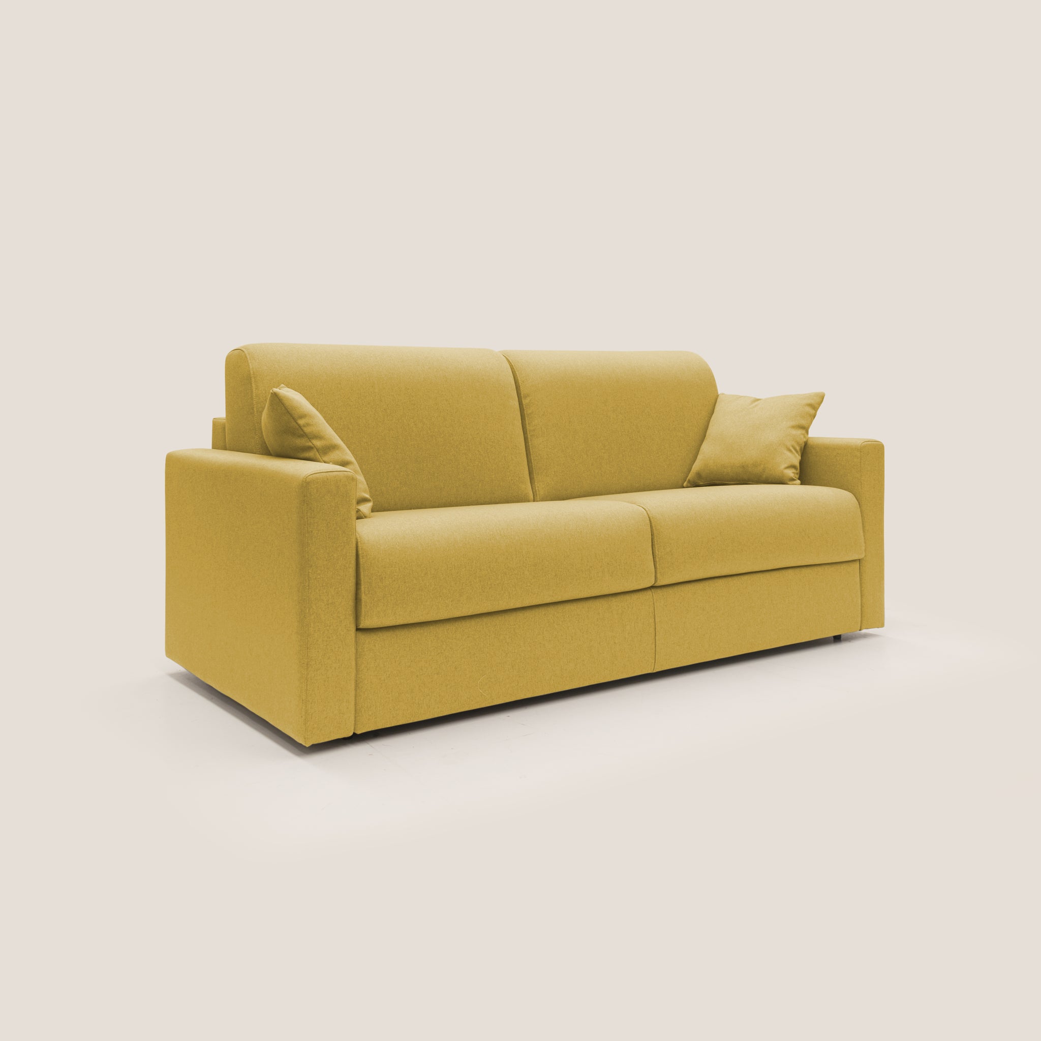 Chris Schlafsofa 186 cm (mat. 140x197 cm) aus wasserfestem Stoff T13 GELB