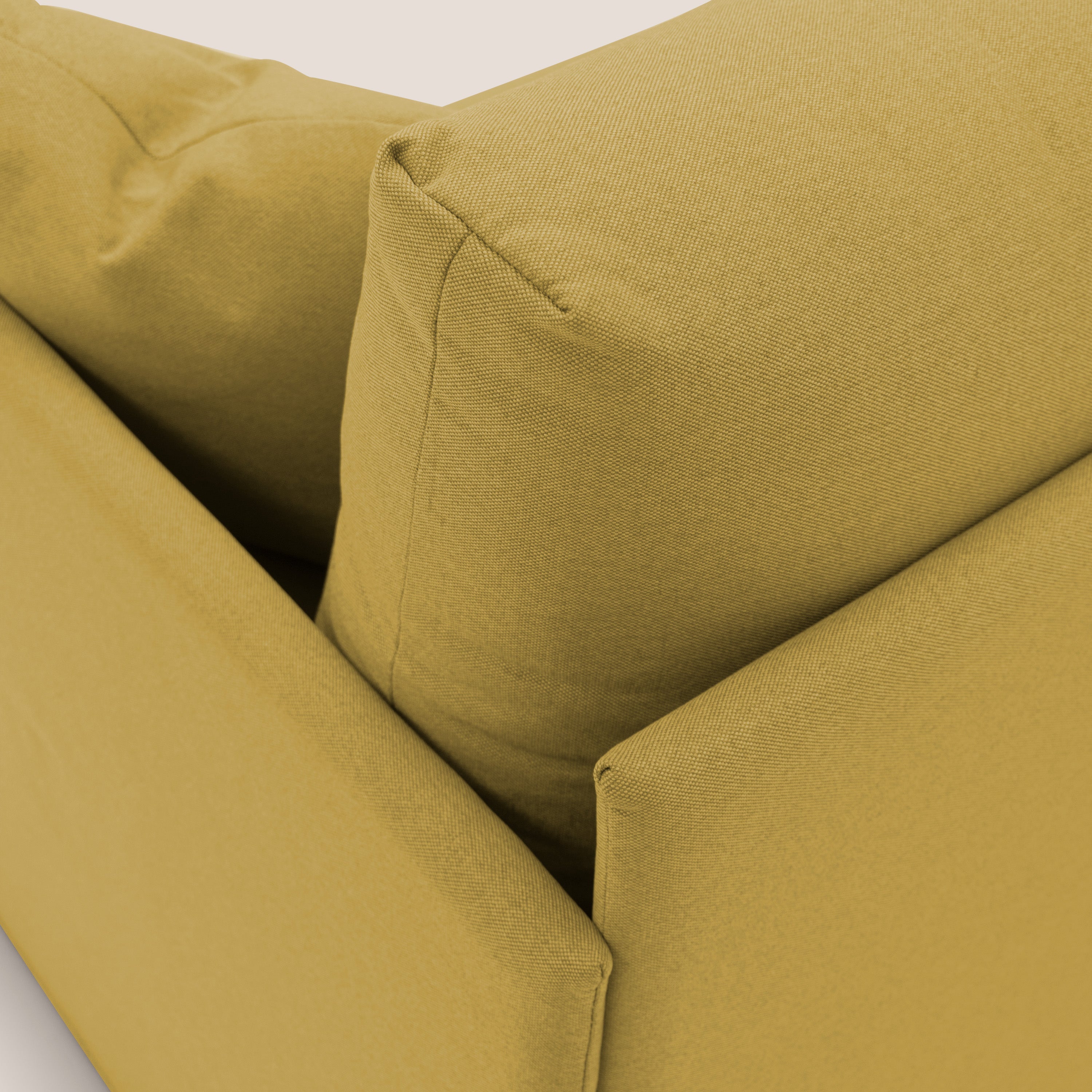 Brera Divano duplex con doppio letto in tessuto simil cotone impermeabile T13 giallo - divani.store