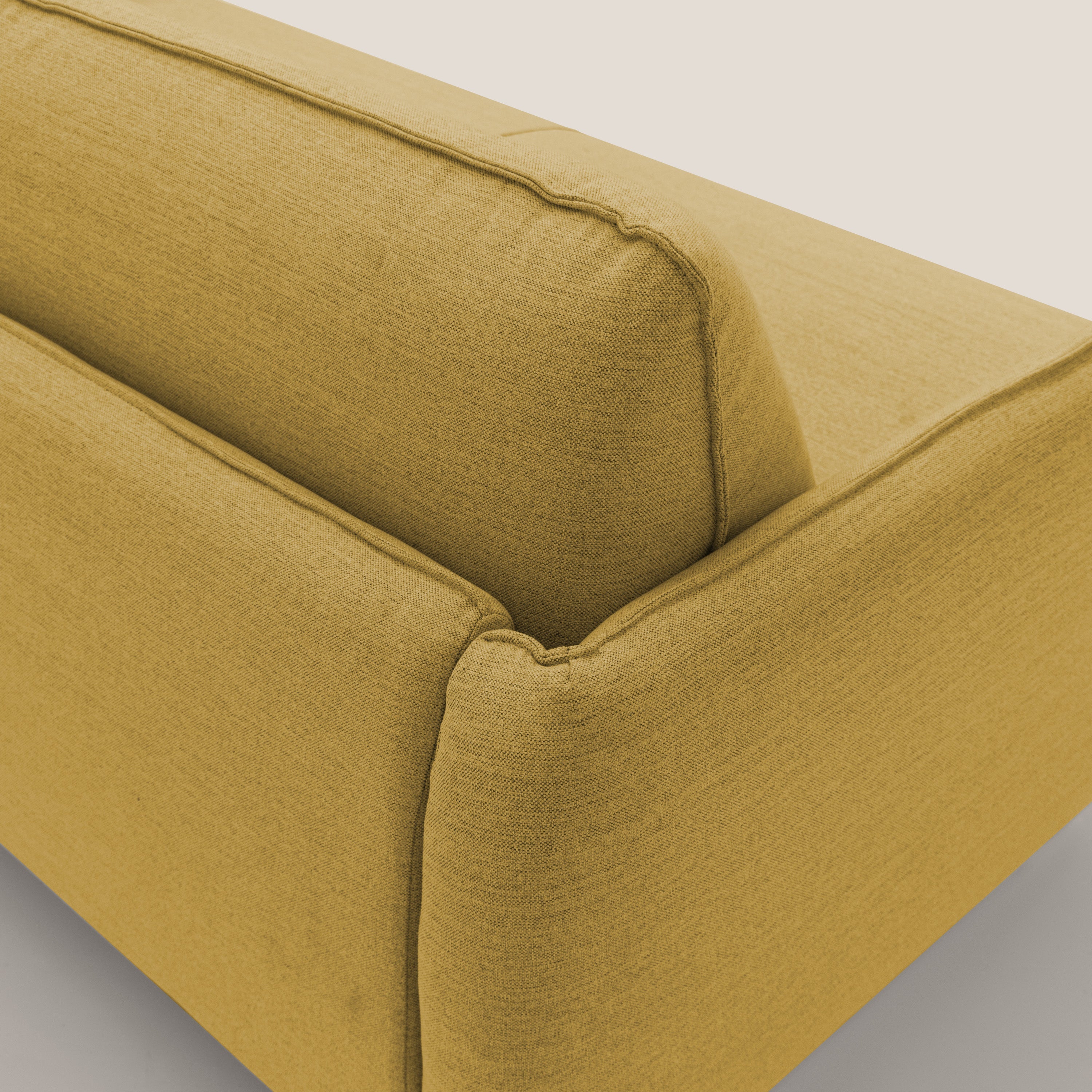 Texas Divano letto matrimoniale moderno in tessuto impermeabile T19 giallo - divani.store