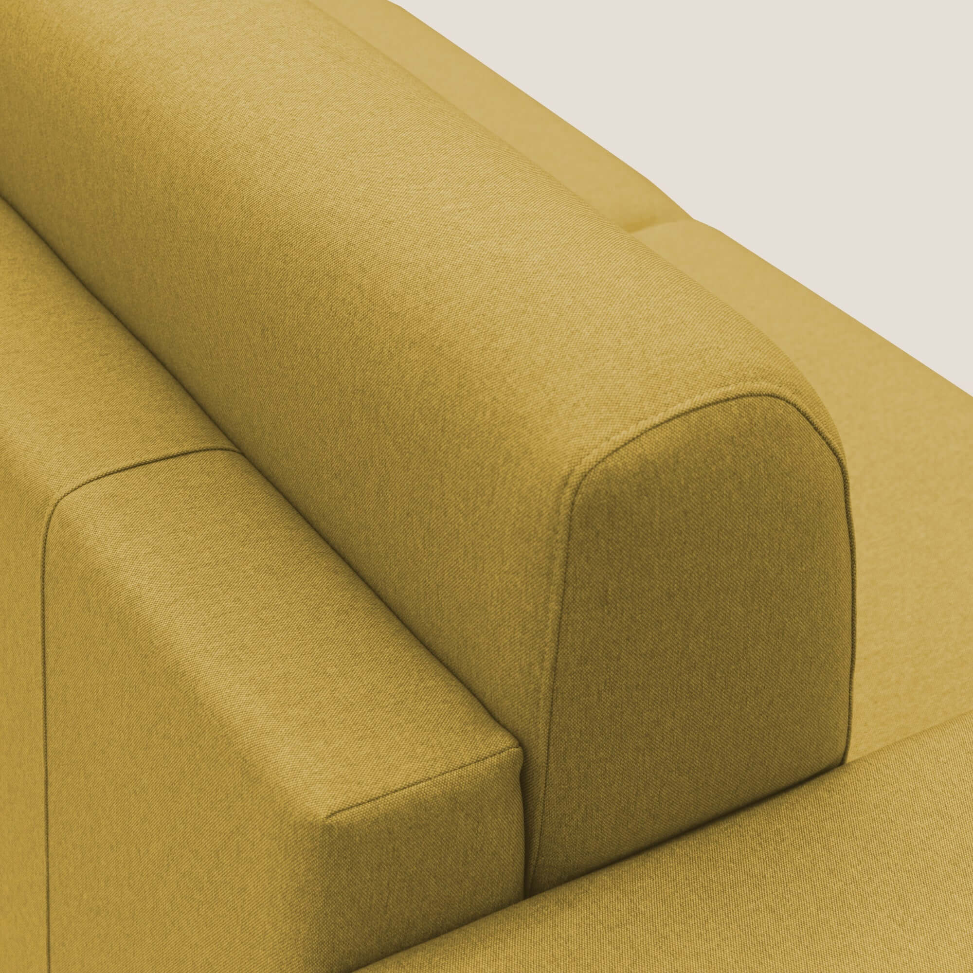 Chris Divano letto matrimoniale in tessuto impermeabile T13 giallo - divani.store