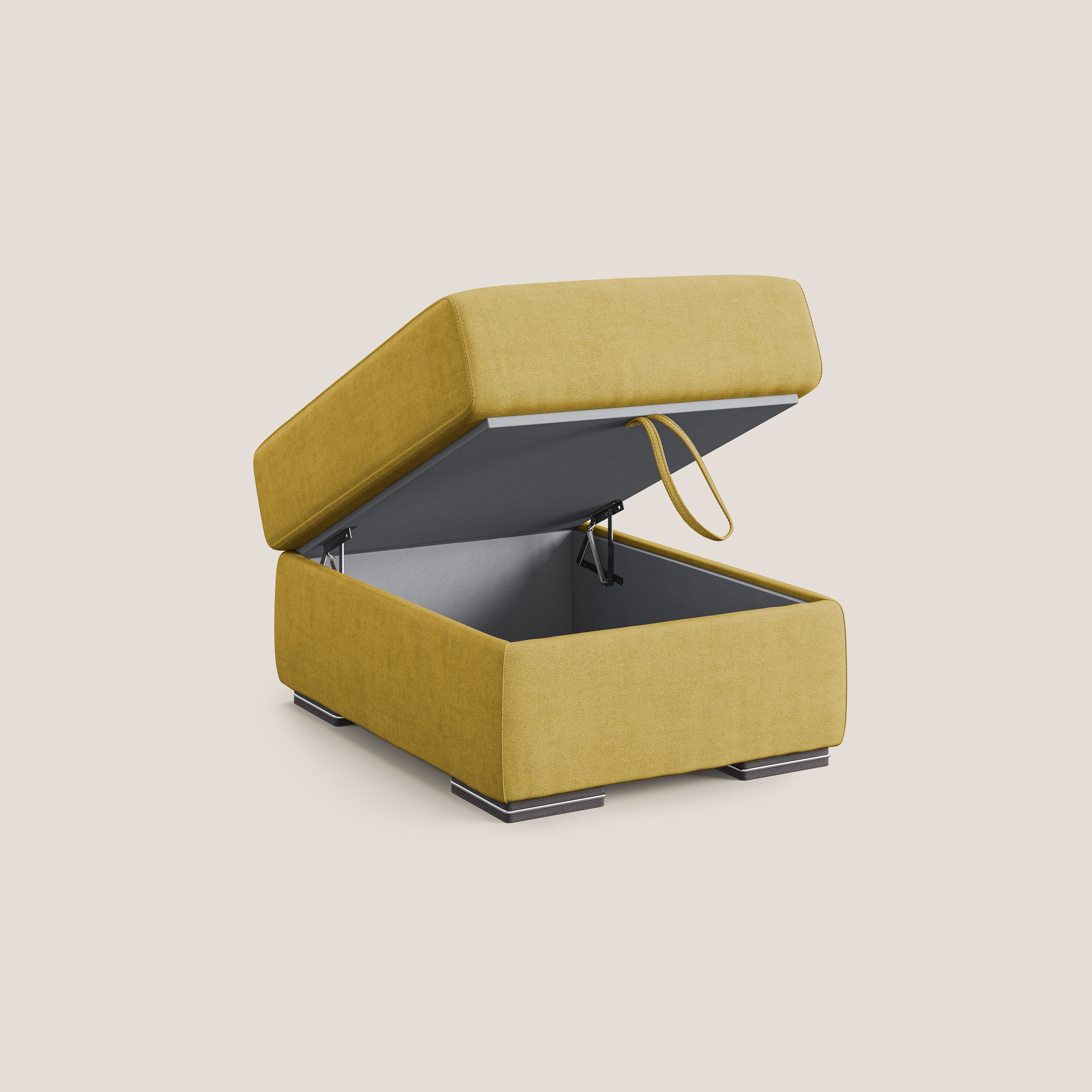 Sun pouf apribile contenitore in tessuto impermeabile T02 giallo - divani.store