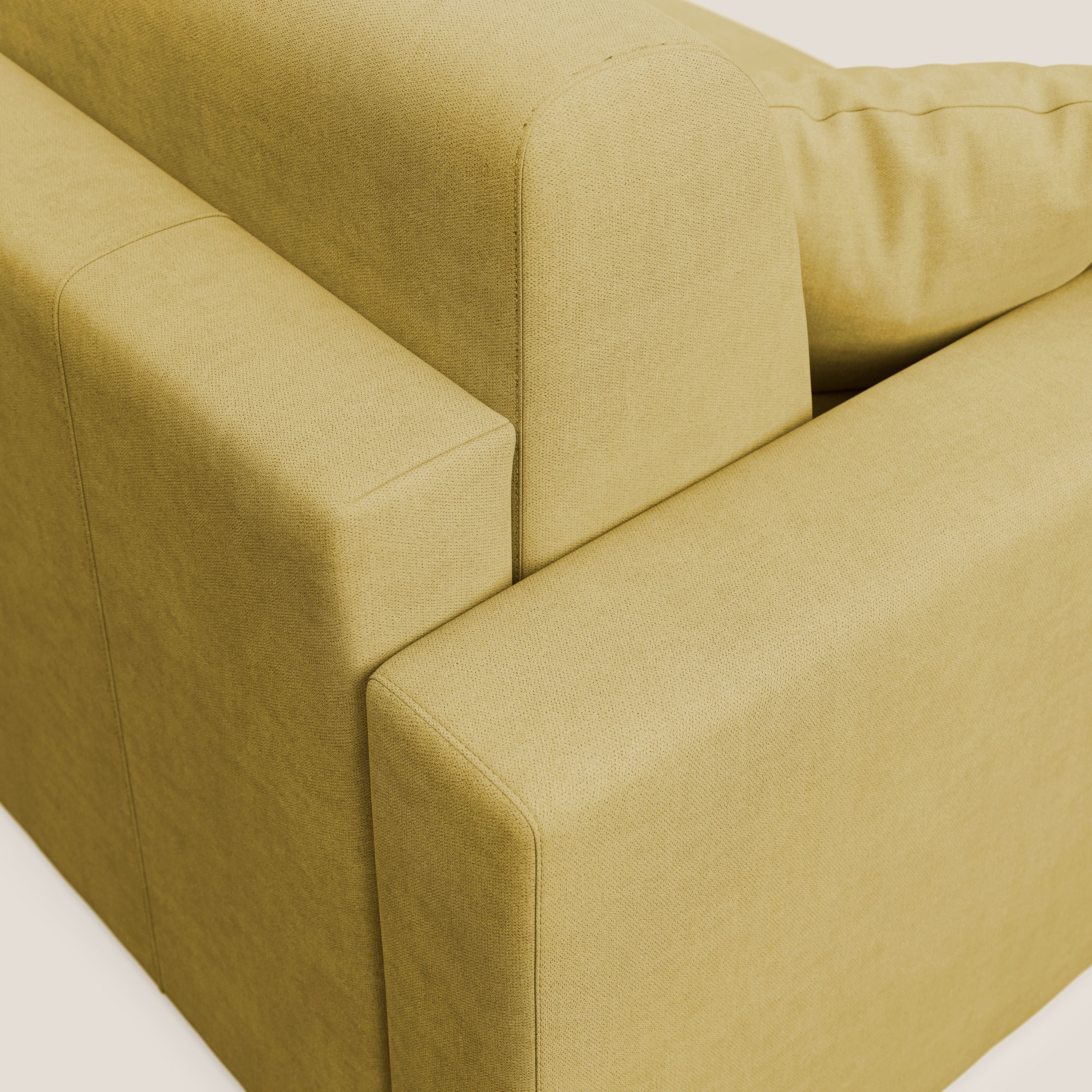 Best Divano letto matrimoniale in tessuto impermeabile T02 giallo - divani.store